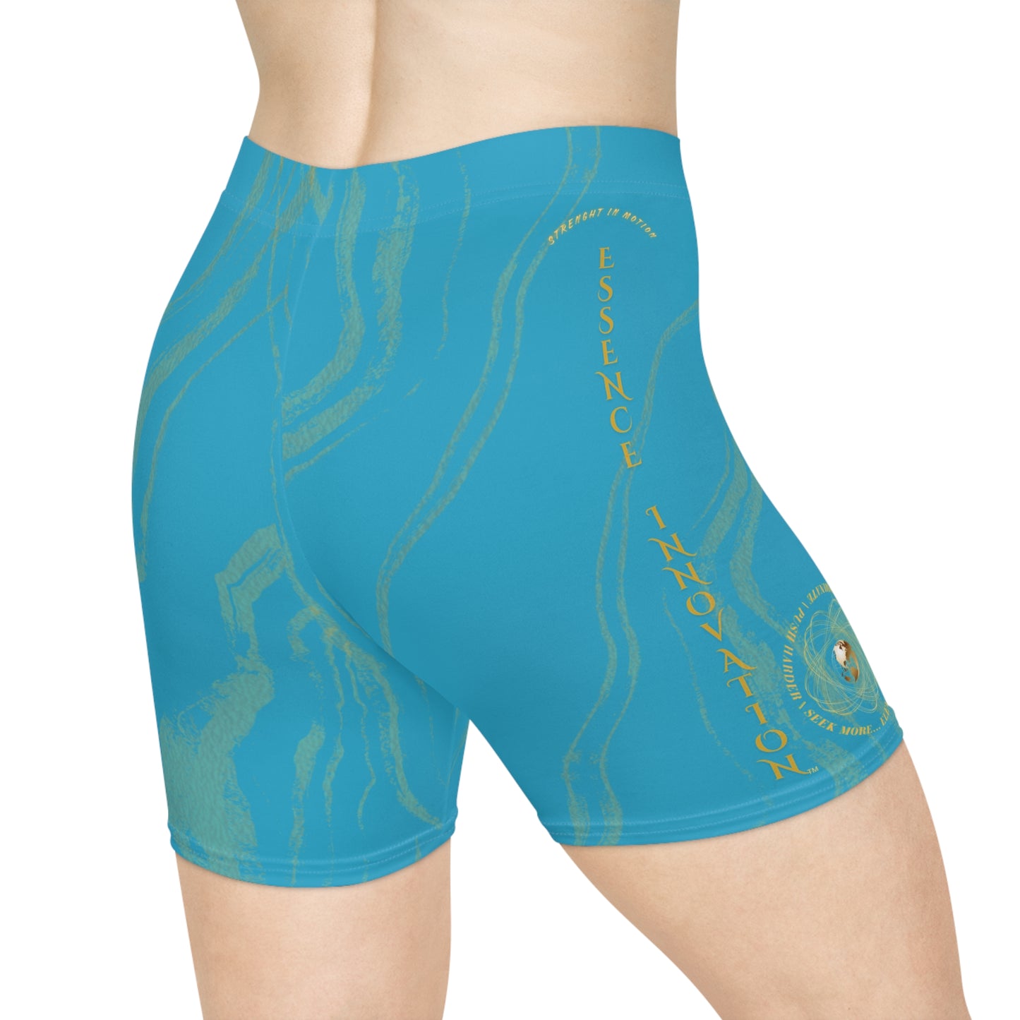 Seek More BSS XV | EI Sports Biker Shorts | Turquoise