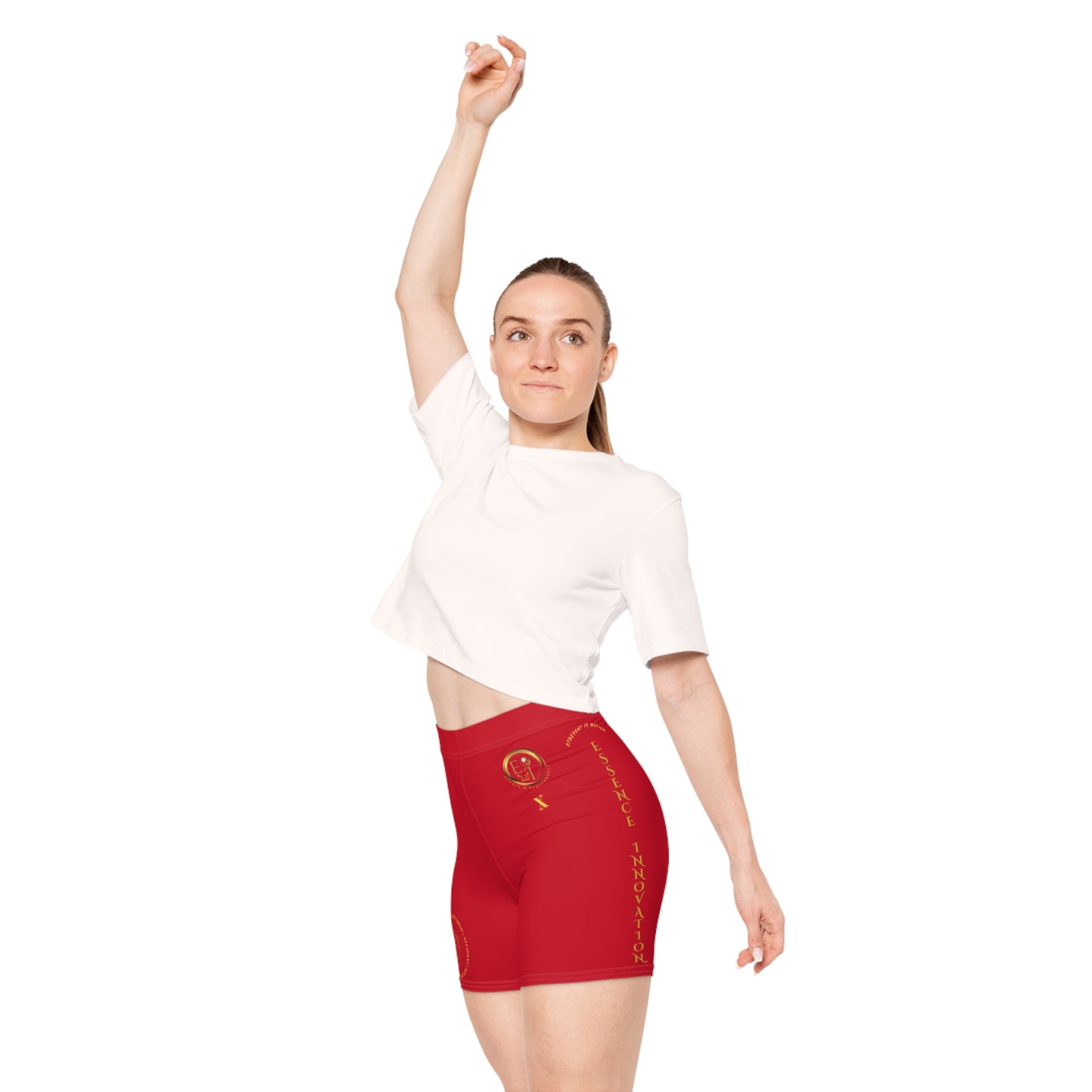 Seek More BS X | EI Sports Biker Shorts | Dark Red