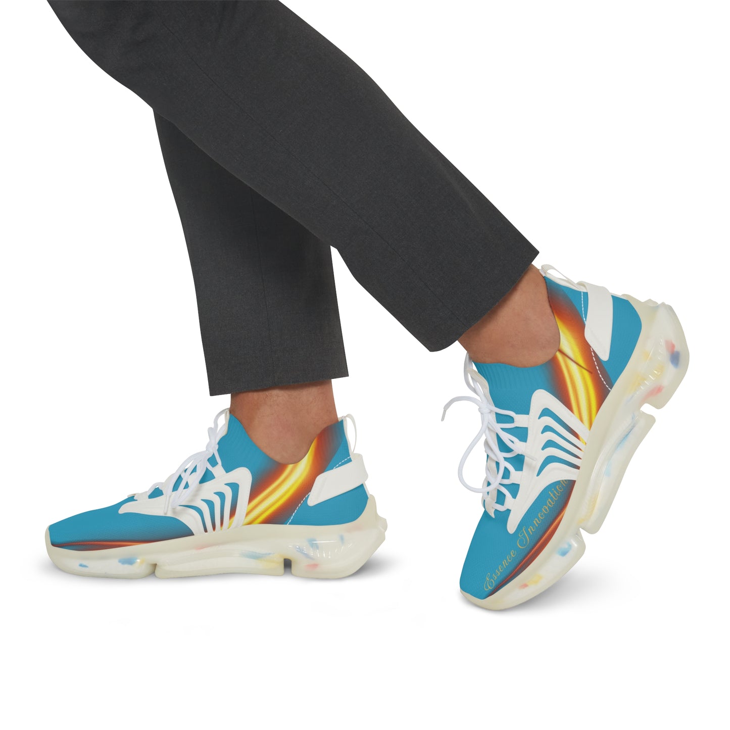 Turquoise Trendsetter Flame | Men’s Performance Sneakers | White Sole