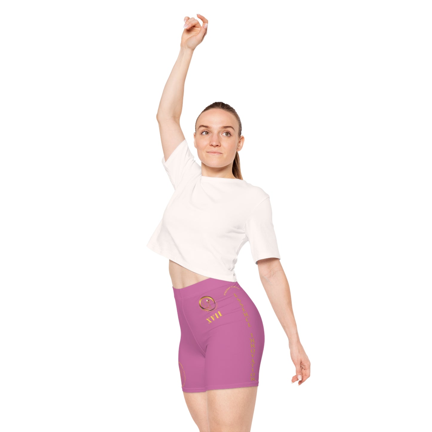 Seek More BS XVII | EI Sports Biker Shorts | Light Pink
