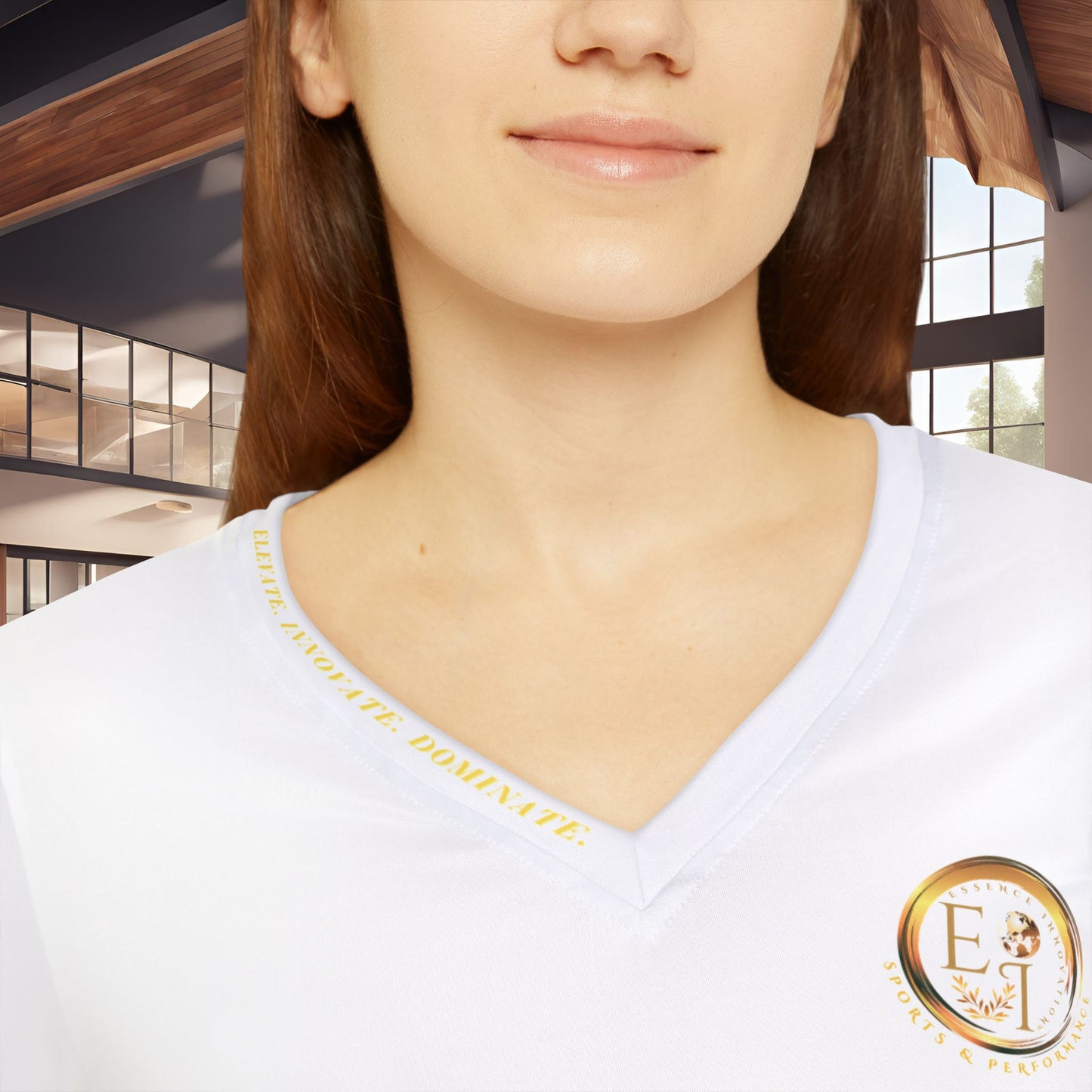Seek More Performance VI | EI Sports LS V-Neck | White