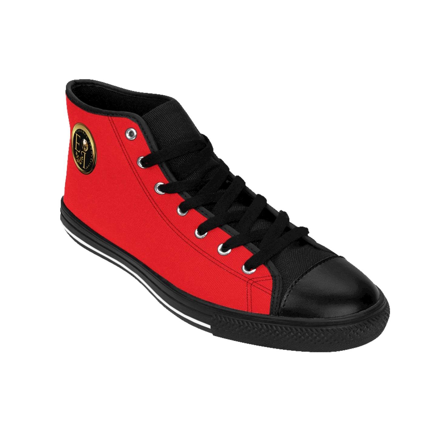 Mens Classic HighTops IX | Black Sole | Red