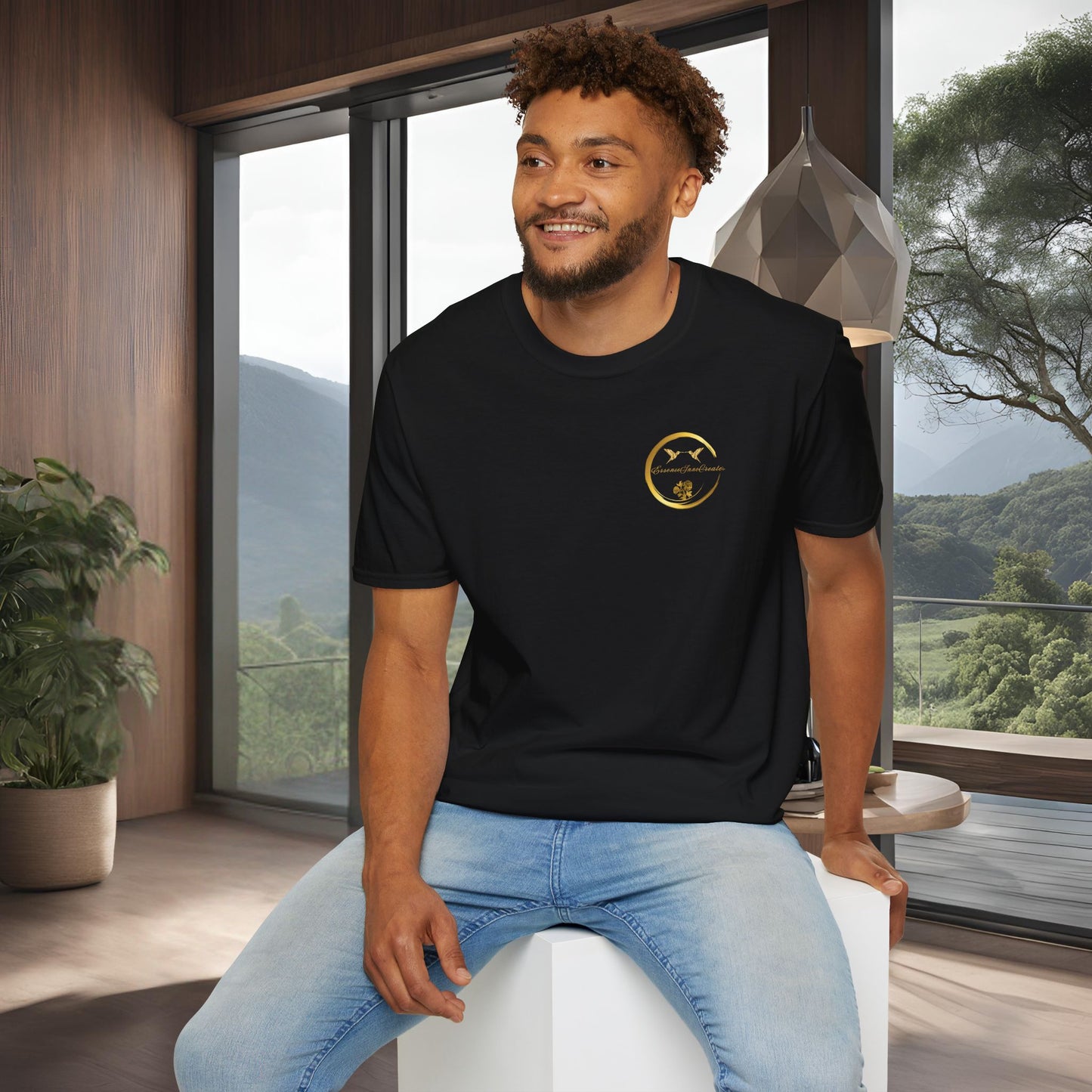 Black Softstyle Tee | EssenceInnoCreate | Unisex Streetwear