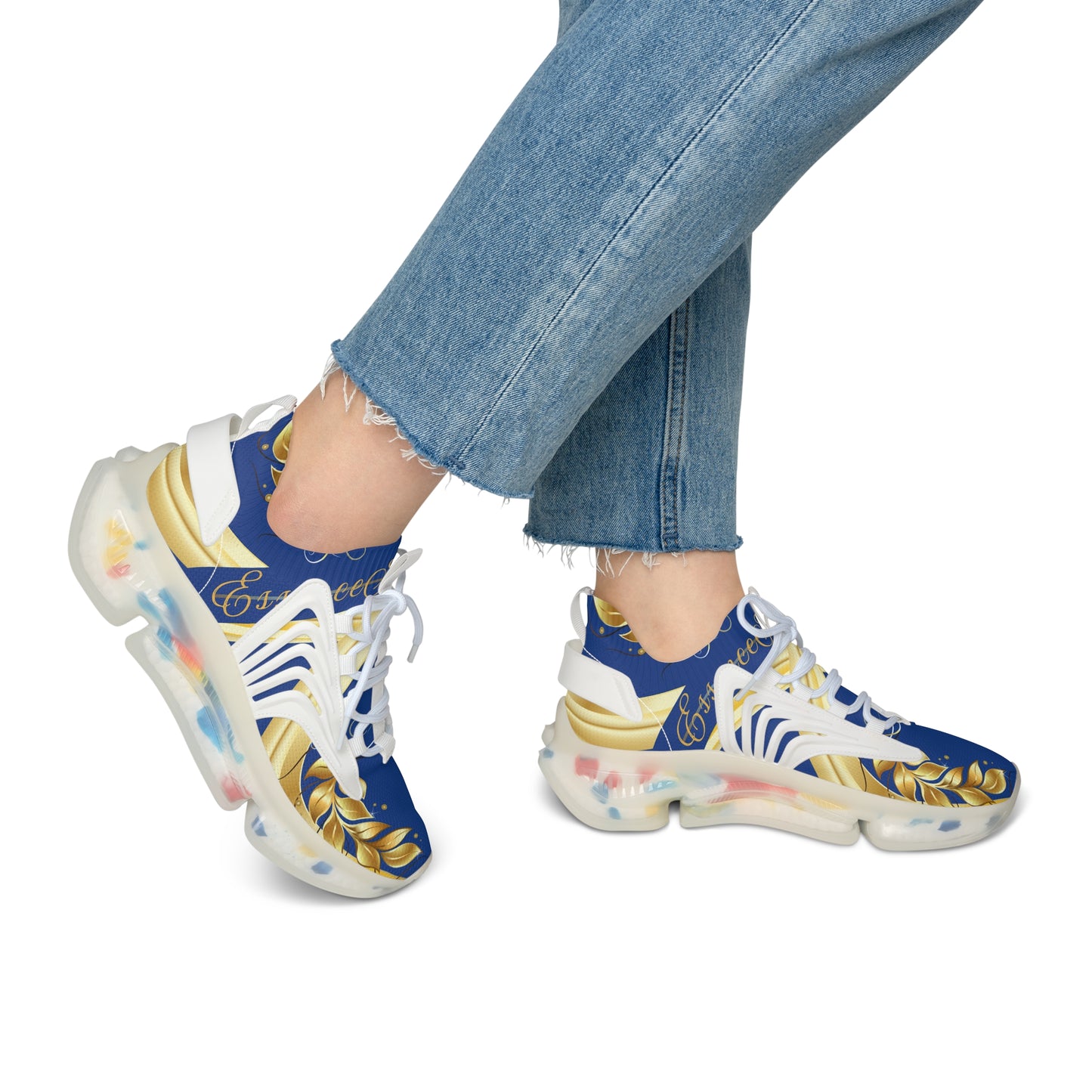 Ladies EssenceInnoCreate Luxe Lightning | Mesh Sneakers | Dark Blue