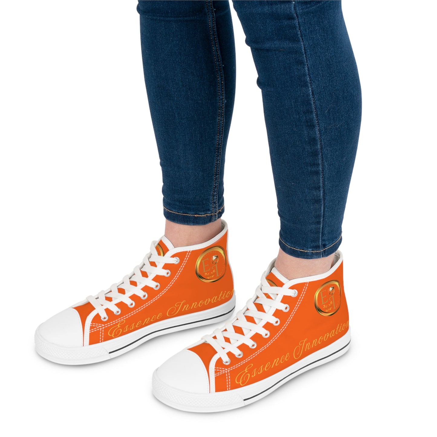Ladies Essence Innovation Classics | Orange | White Sole HighTops