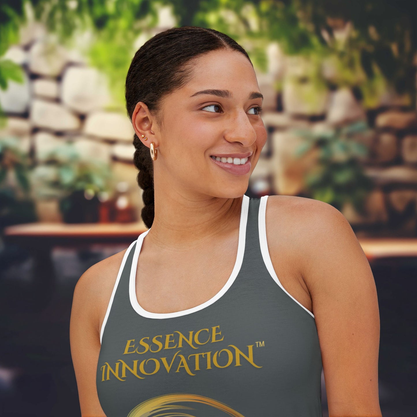 Seek More Luxe~T VIII| EI Sports Racerback Tank | Grey