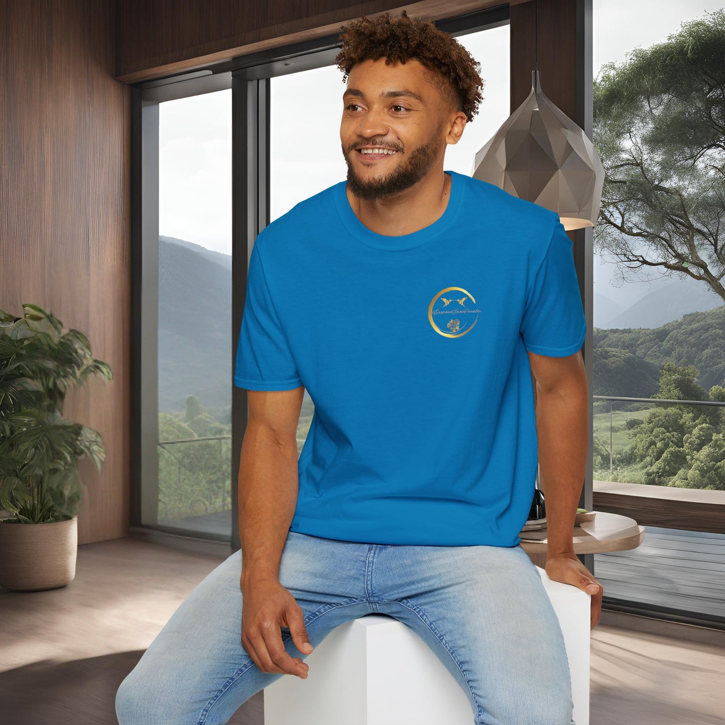 Sapphire Softstyle Tee | EssenceInnoCreate | Unisex Streetwear