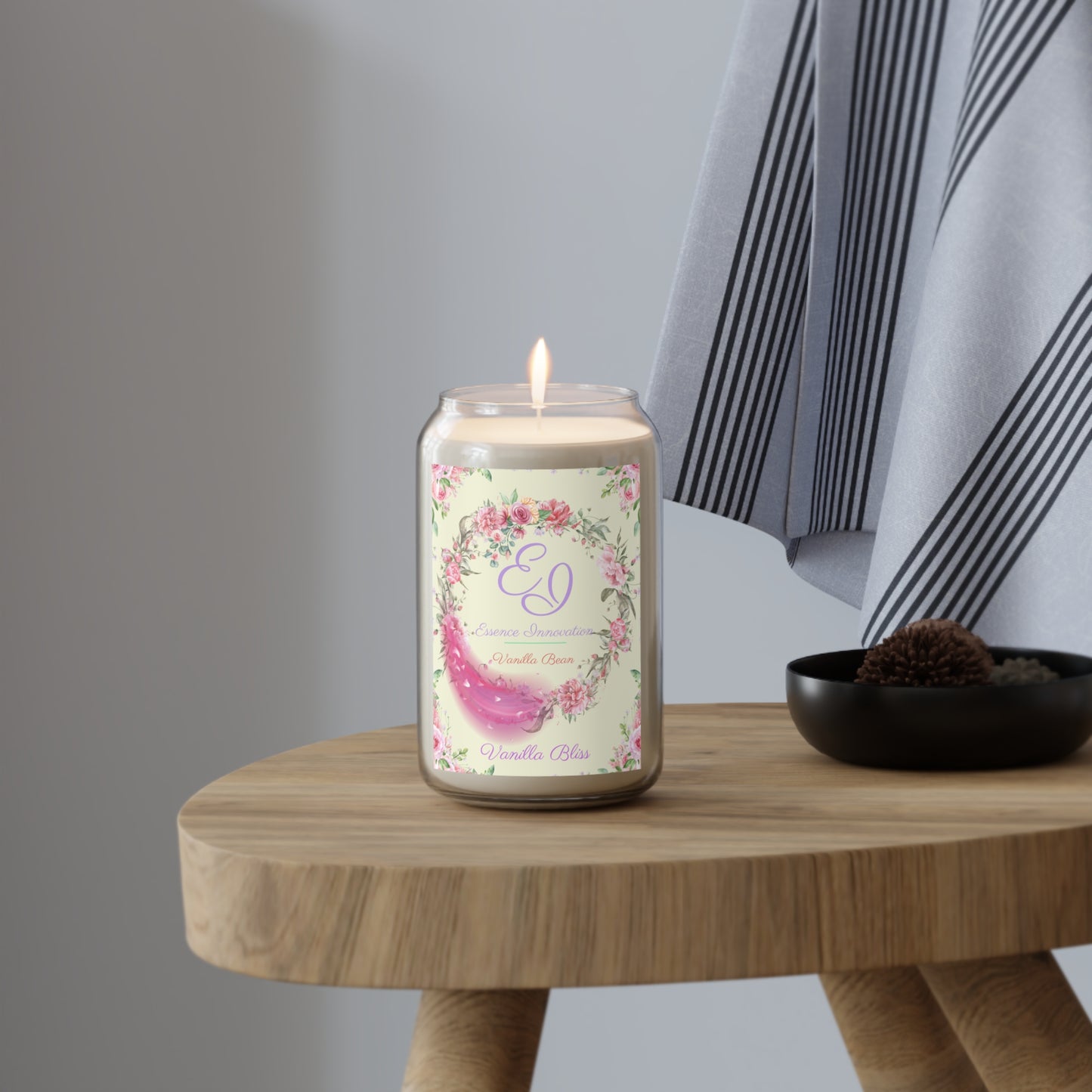 Thirteen Pink Vanilla Bliss | Vanilla Bean | Scented Candle, 13oz
