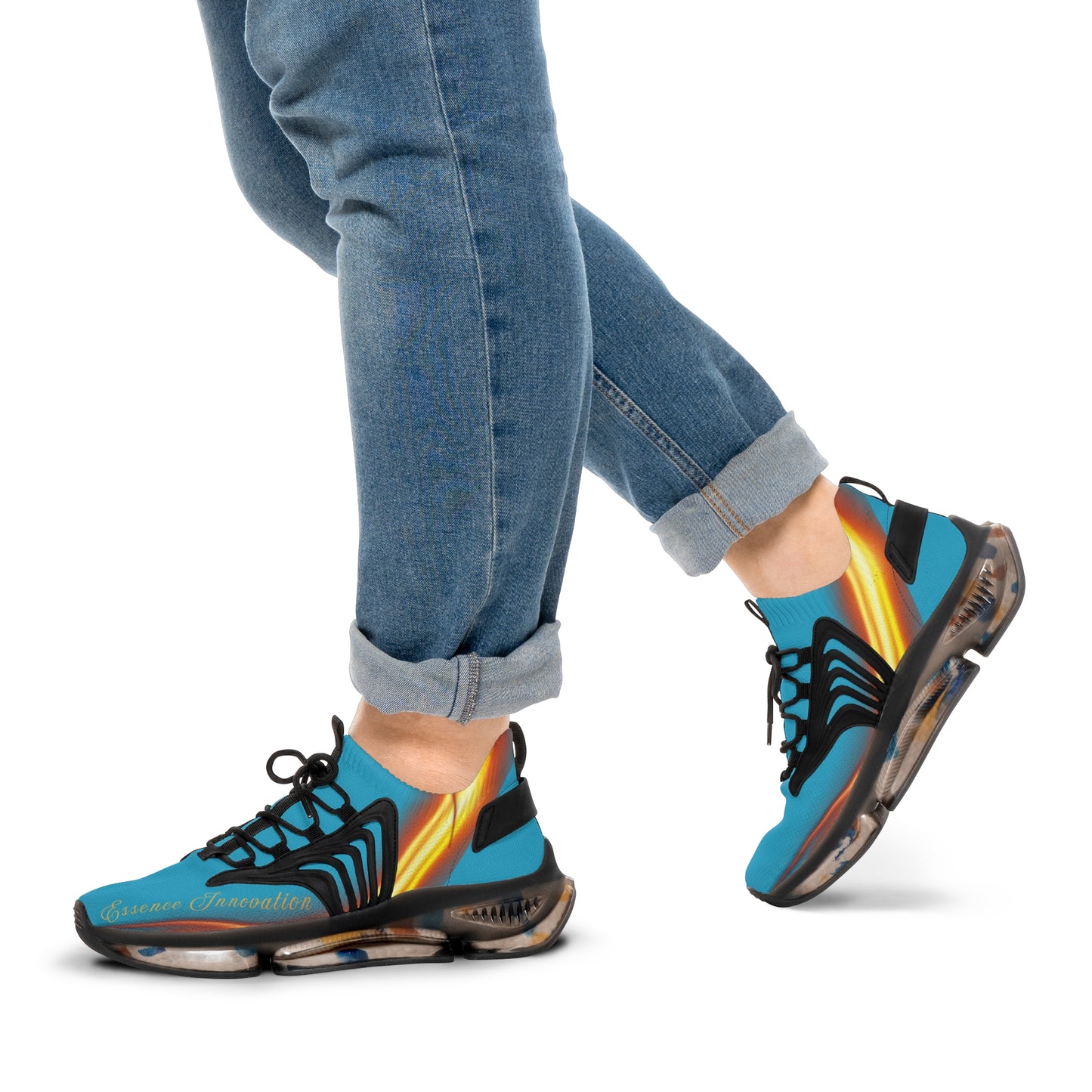 Turquoise Trendsetter Flame Black | Men’s Performance Sneakers | Black Sole