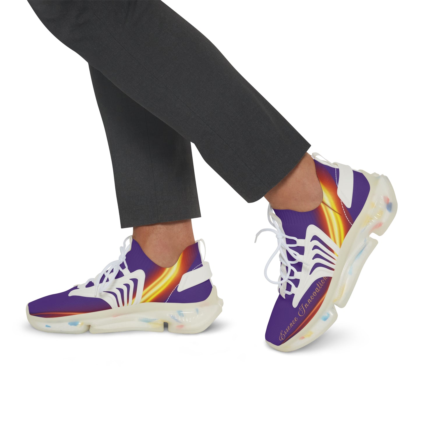 Purple Trendsetter Flame | Men’s Performance Sneakers | White Sole