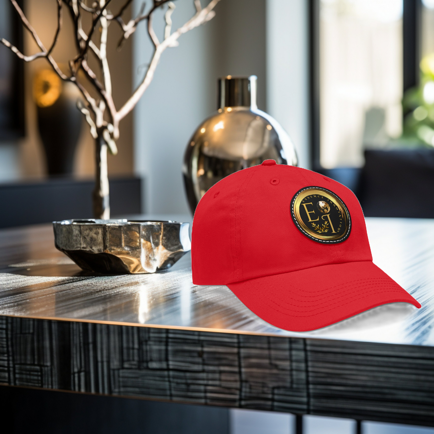 Red EI Logo Hat | Vibrant Statement Piece | EI Sports