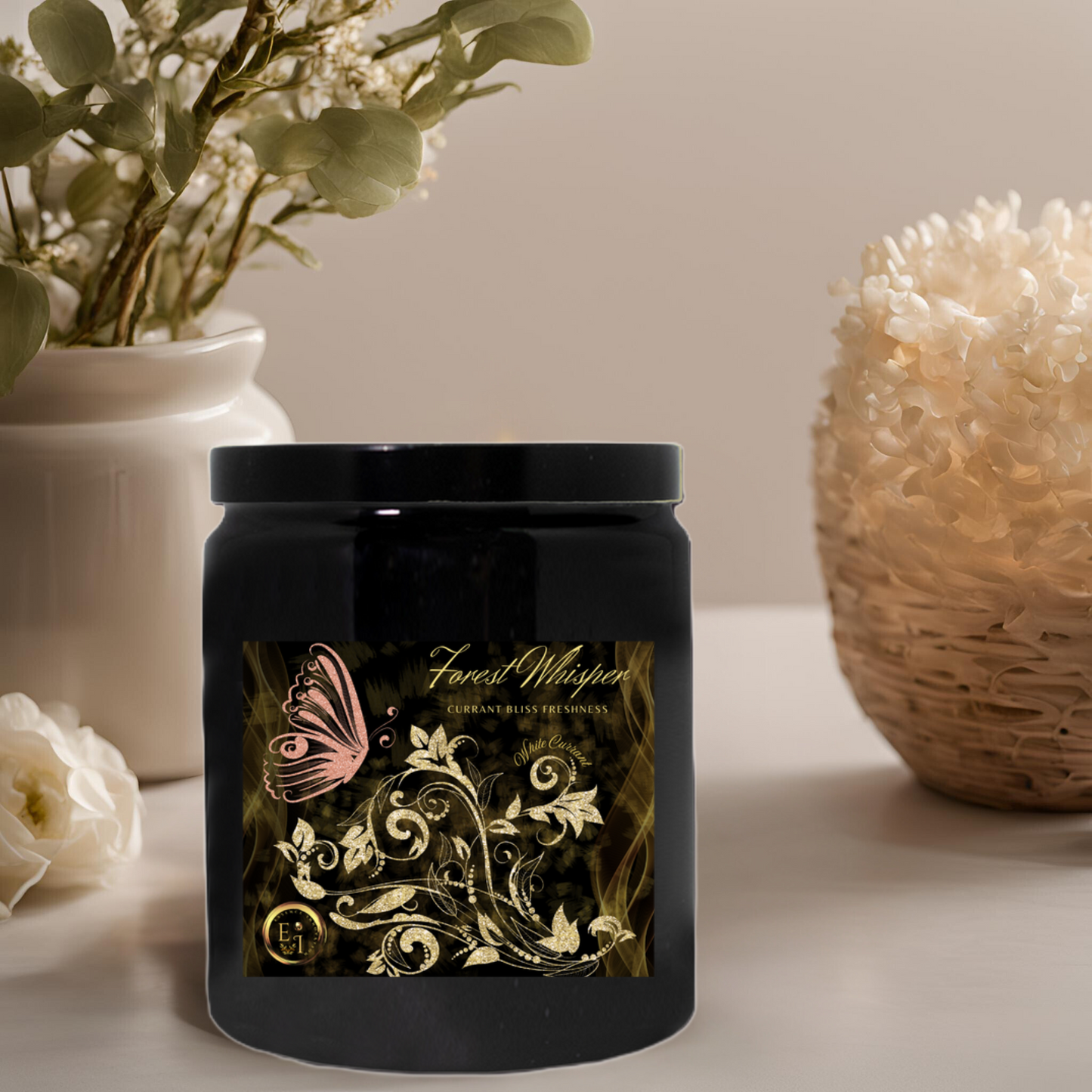 Forest Whisper Currant Bliss | White Currant | Luxury Ceramic Candle