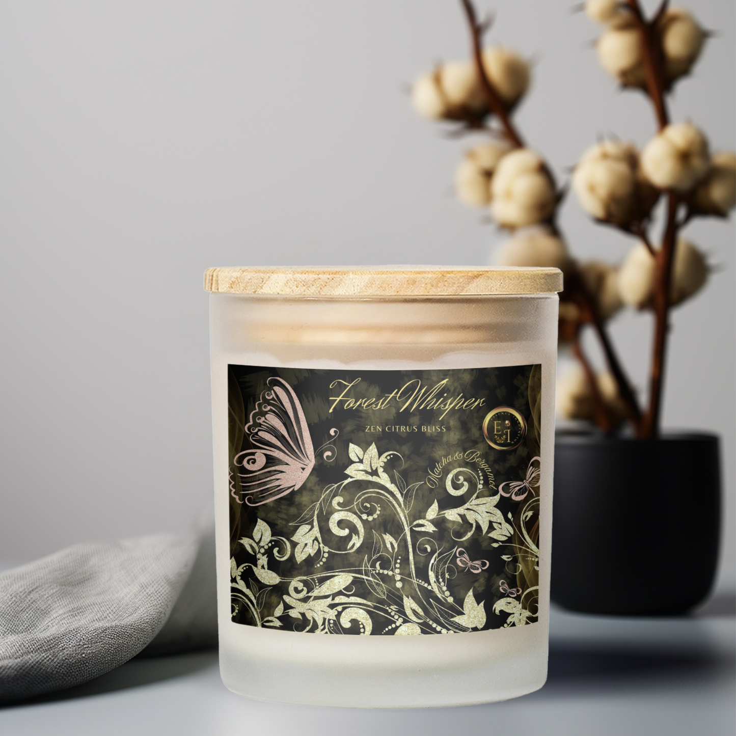 Zen Citrus Bliss | Matcha + Bergamot | Luxury Scented Candles 11oz