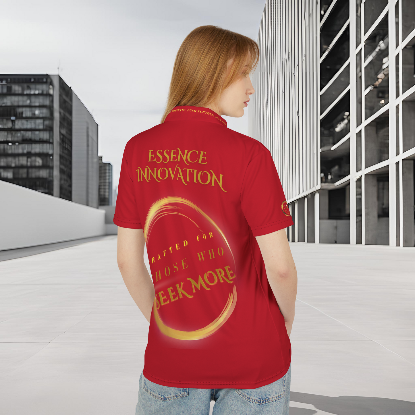 Seek More Elevation X | Unisex Performance Polo Dark Red | EI Sports