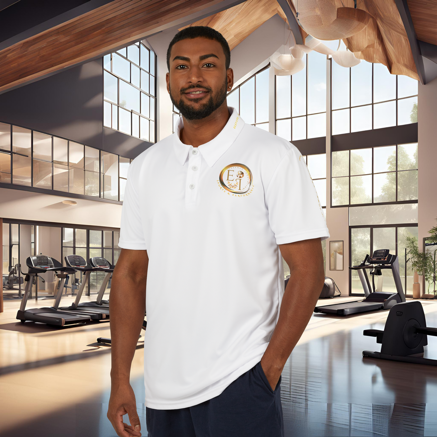 Seek More Elevation VI | Unisex Performance Polo White | EI Sports