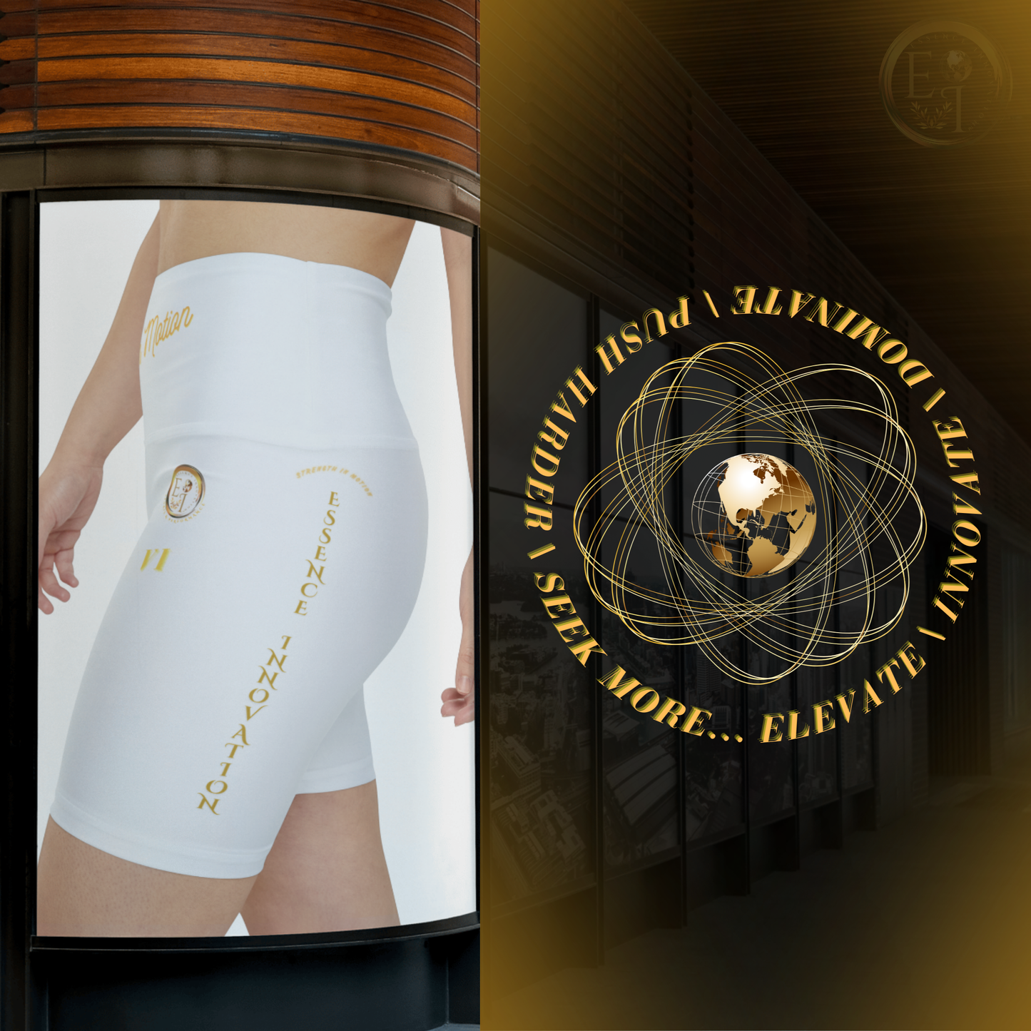 Strength In Motion VI | Ladies Workout Shorts | White