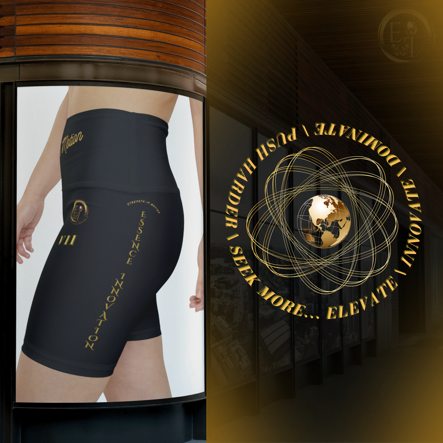 Strength In Motion VII | Ladies Workout Shorts | Black