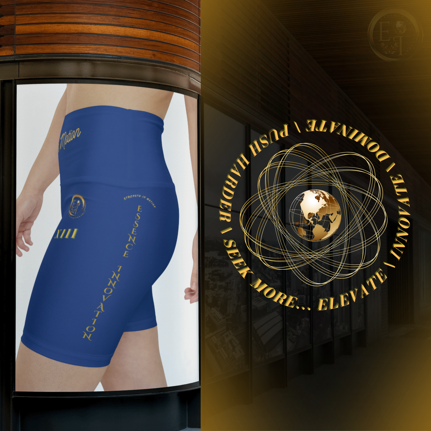 Strength In Motion XIII | Ladies Workout Shorts | Dark Blue