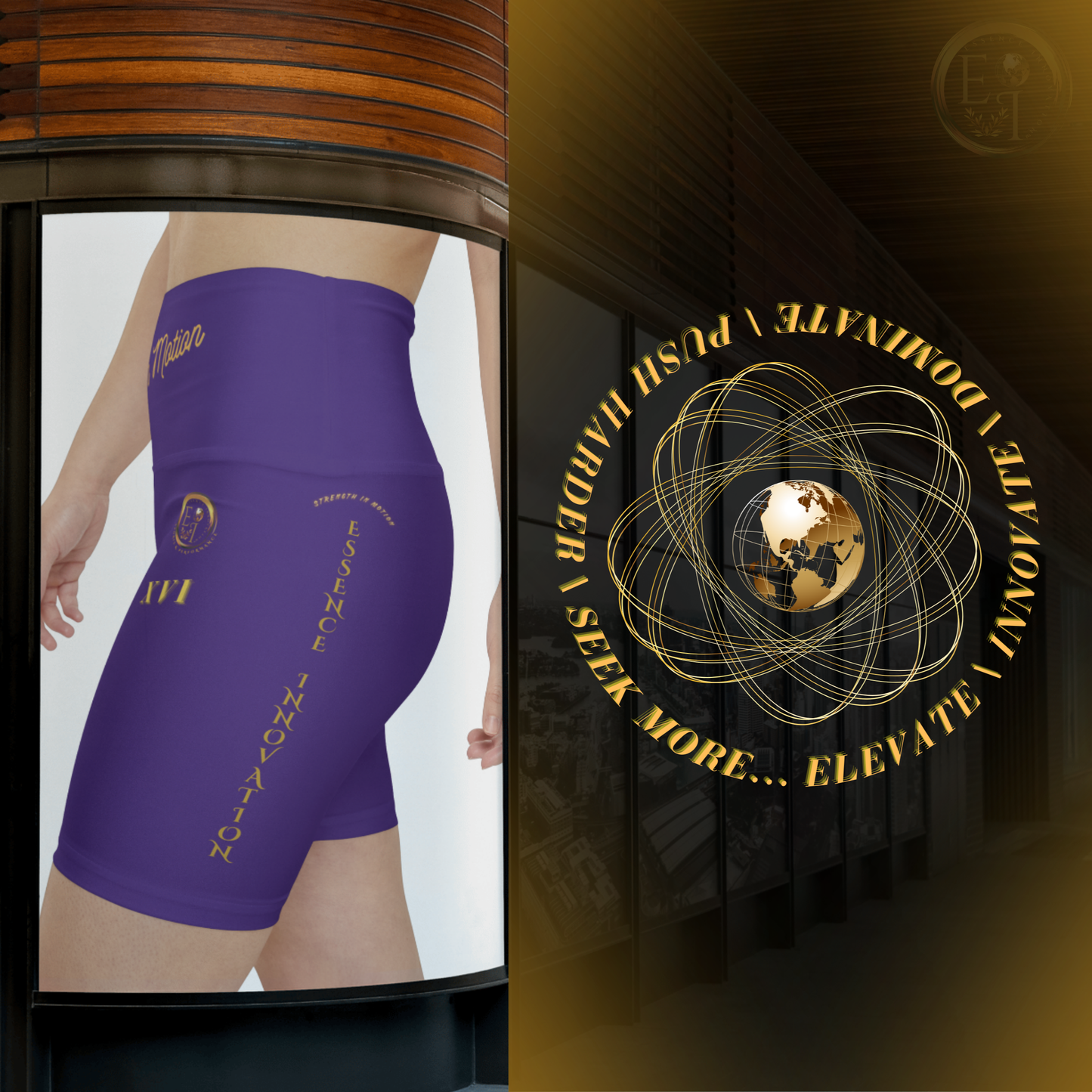 Strength In Motion XVI | Ladies Workout Shorts | Purple