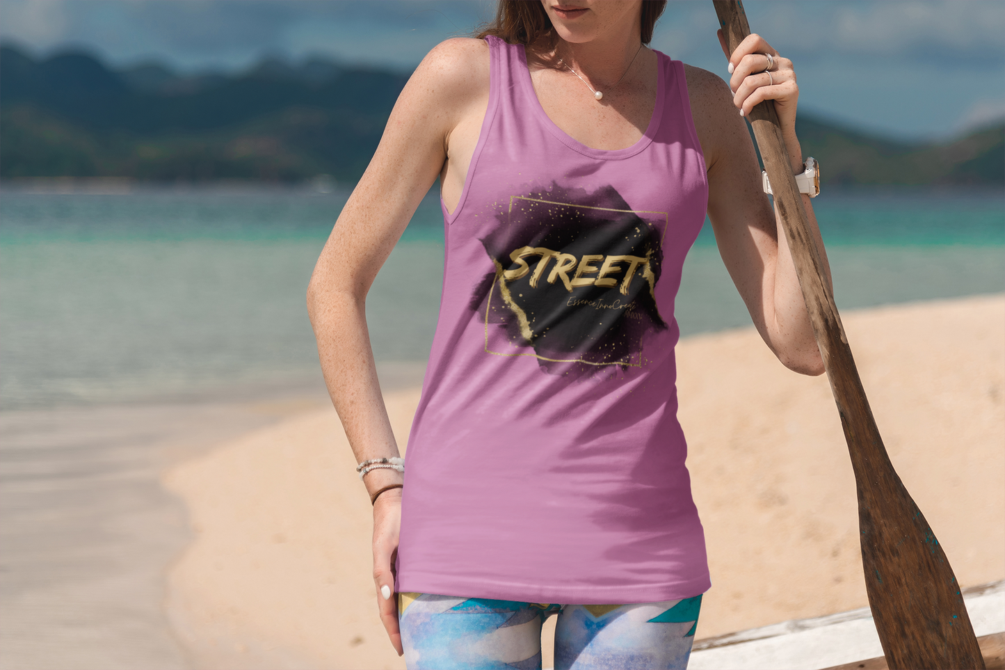 Street Wear Tank XVII | EssenceInnoCreate | Light Pink