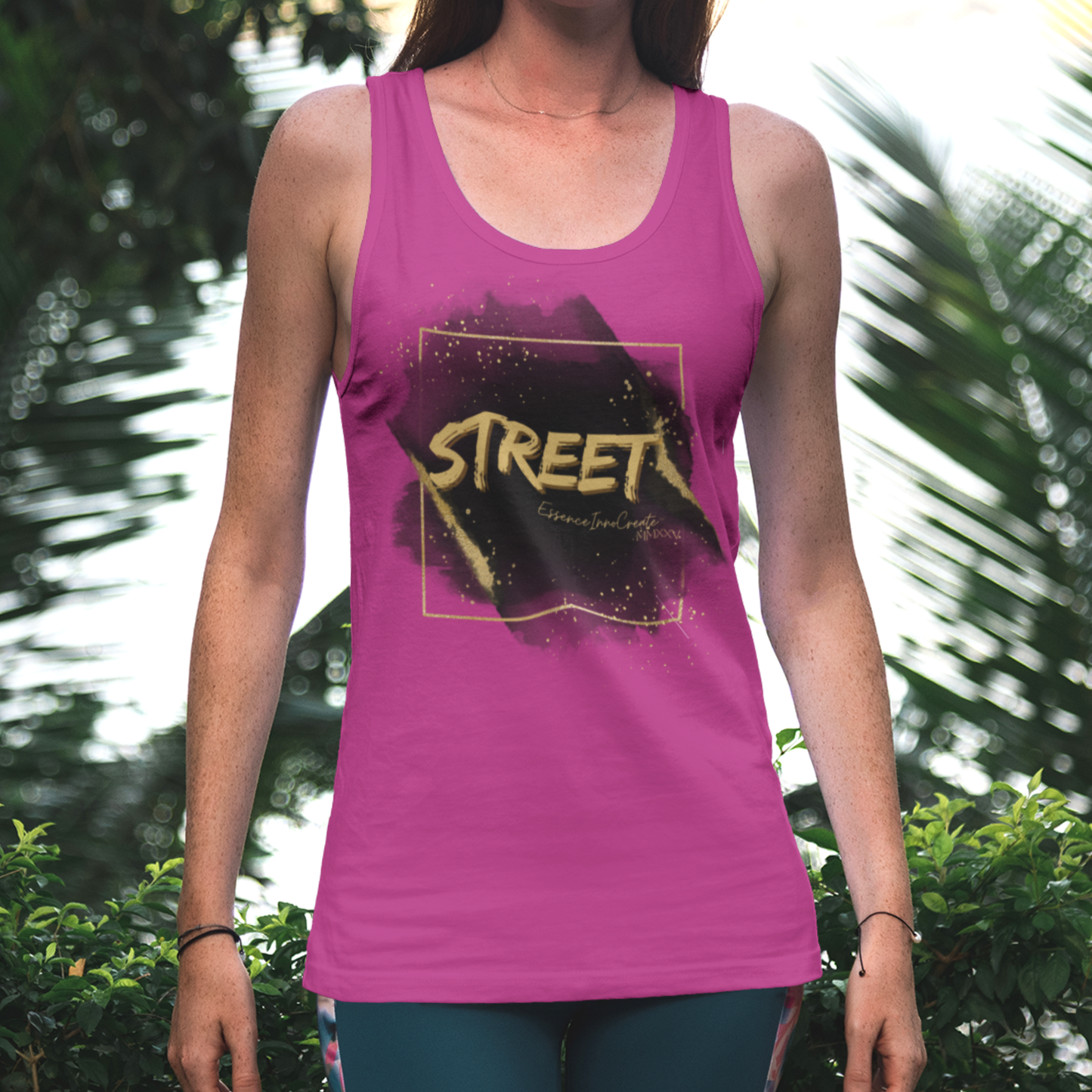 Street Wear Tank XVIII | EssenceInnoCreate | Pink