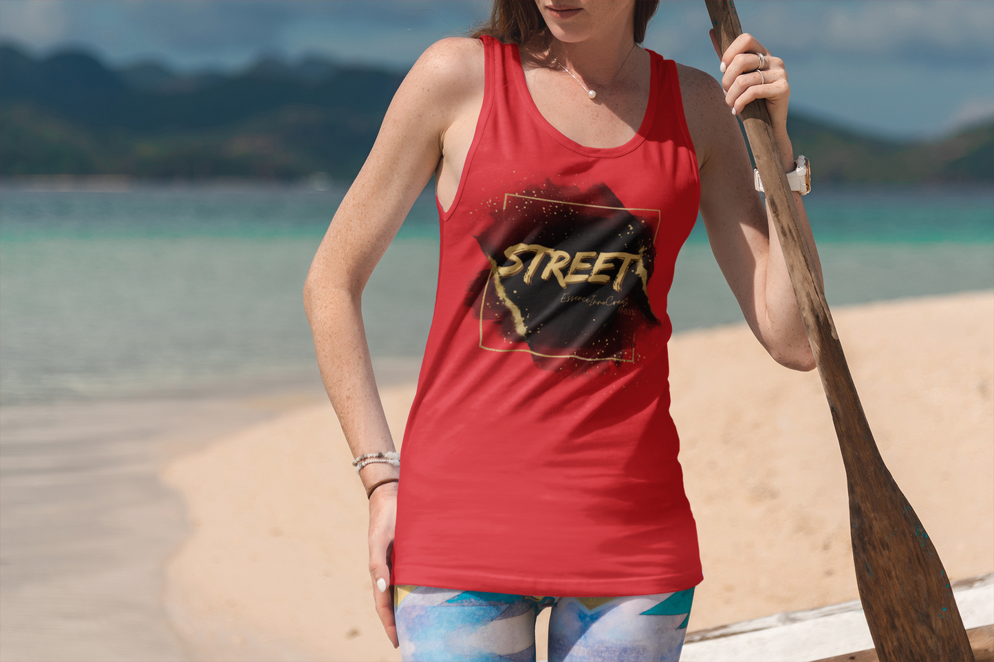 Street Wear Tank IX | EssenceInnoCreate | Red