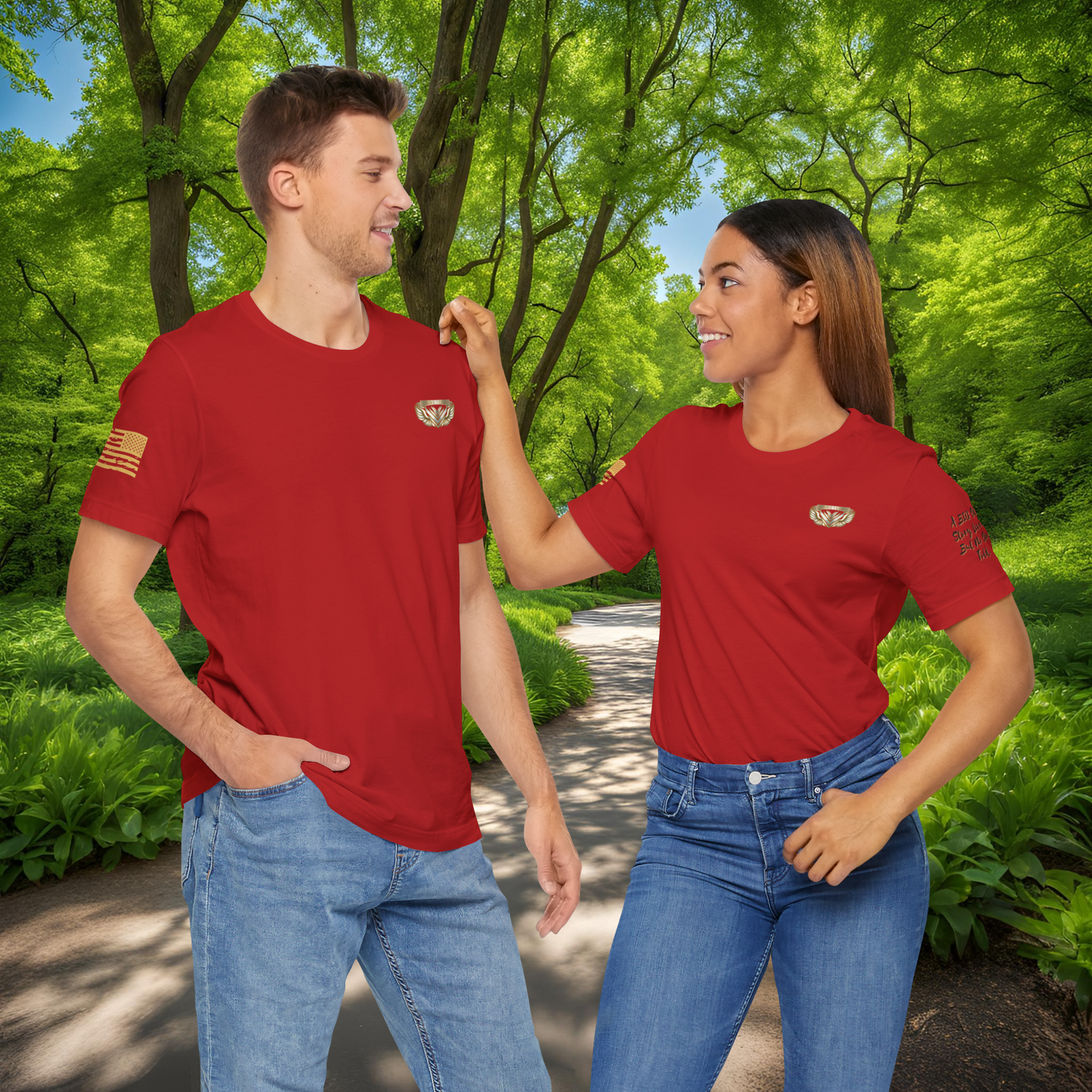 Essence Crest Veteran Tee | Honor, Strength, Quiet Legacy | 13 Colors