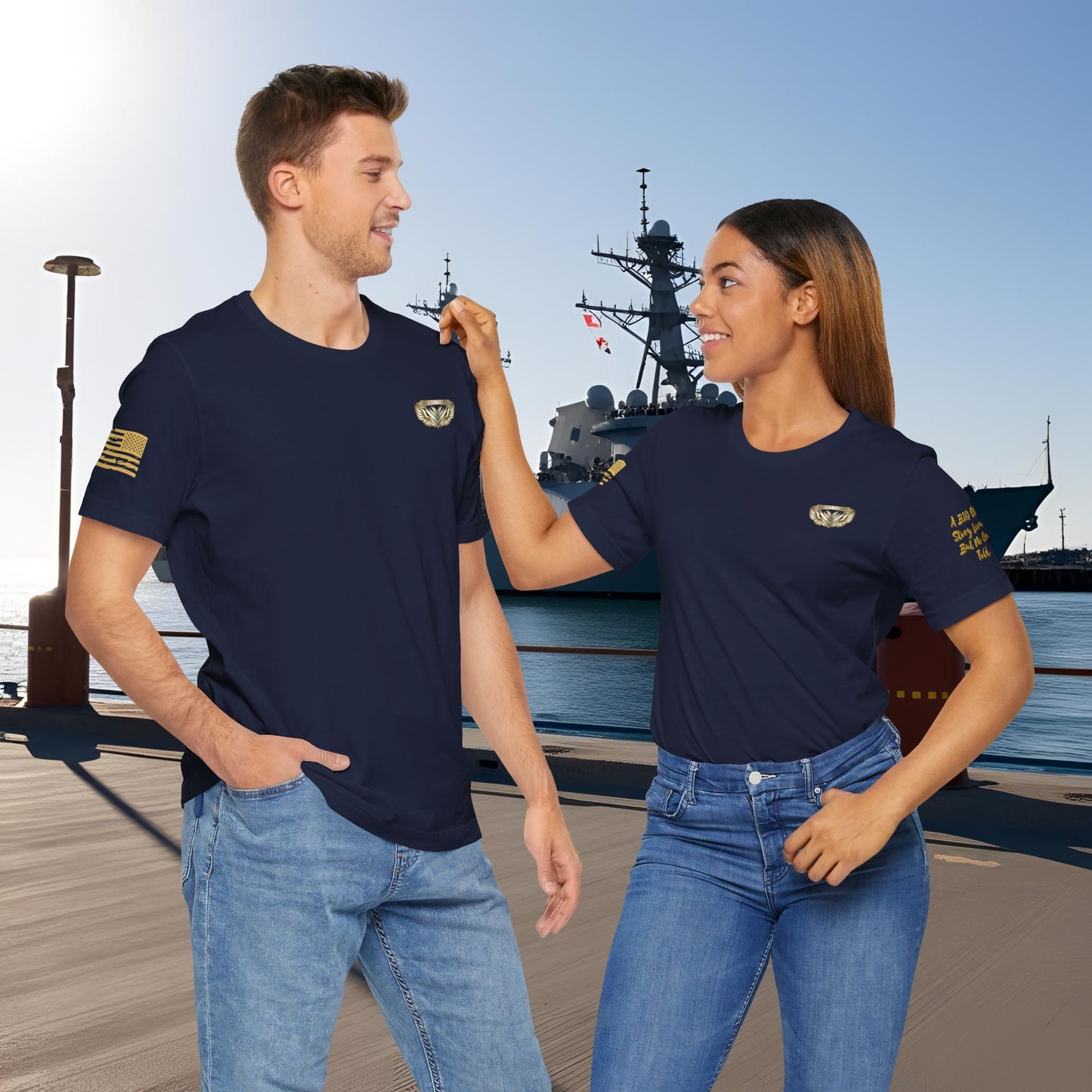 Essence Navy Veteran Tee – Deep Patriotic T-Shirt