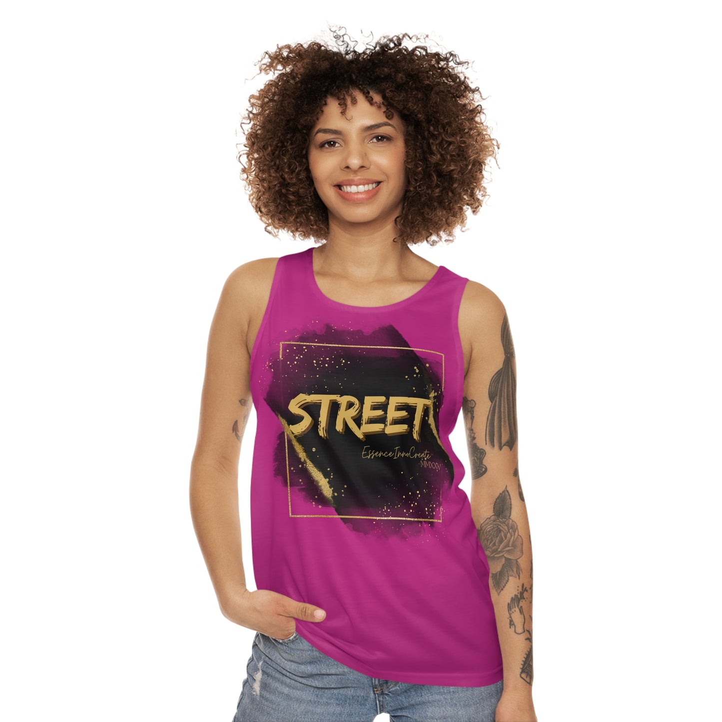 Street Wear Tank XVIII | EssenceInnoCreate | Pink