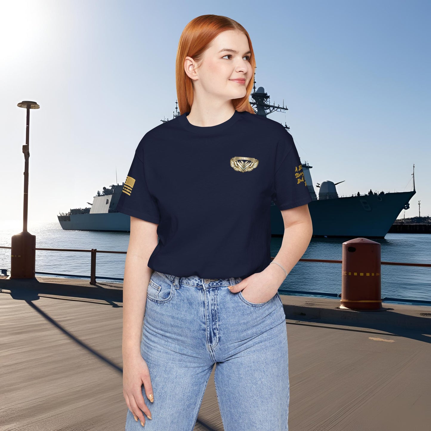 Essence Navy Veteran Tee – Deep Patriotic T-Shirt
