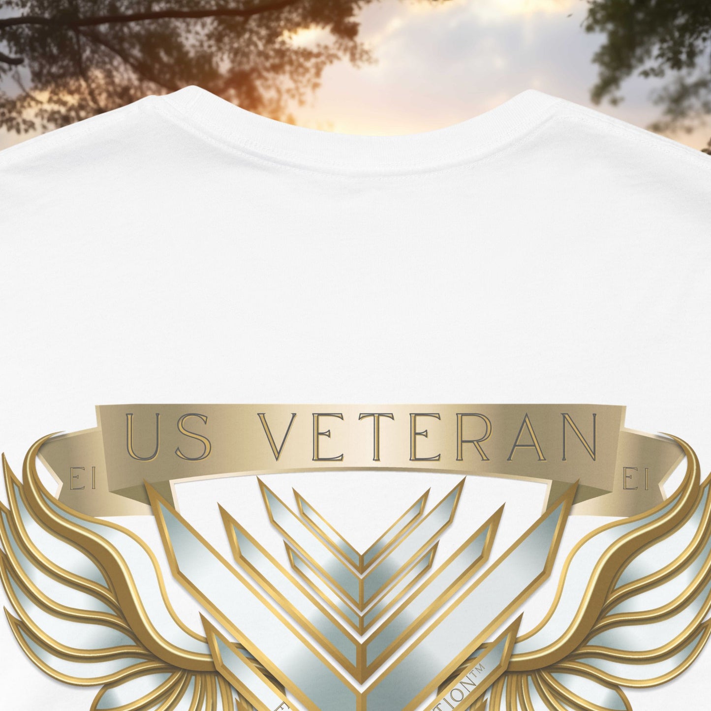 Essence White Veteran Tee – Clean Tribute T-Shirt