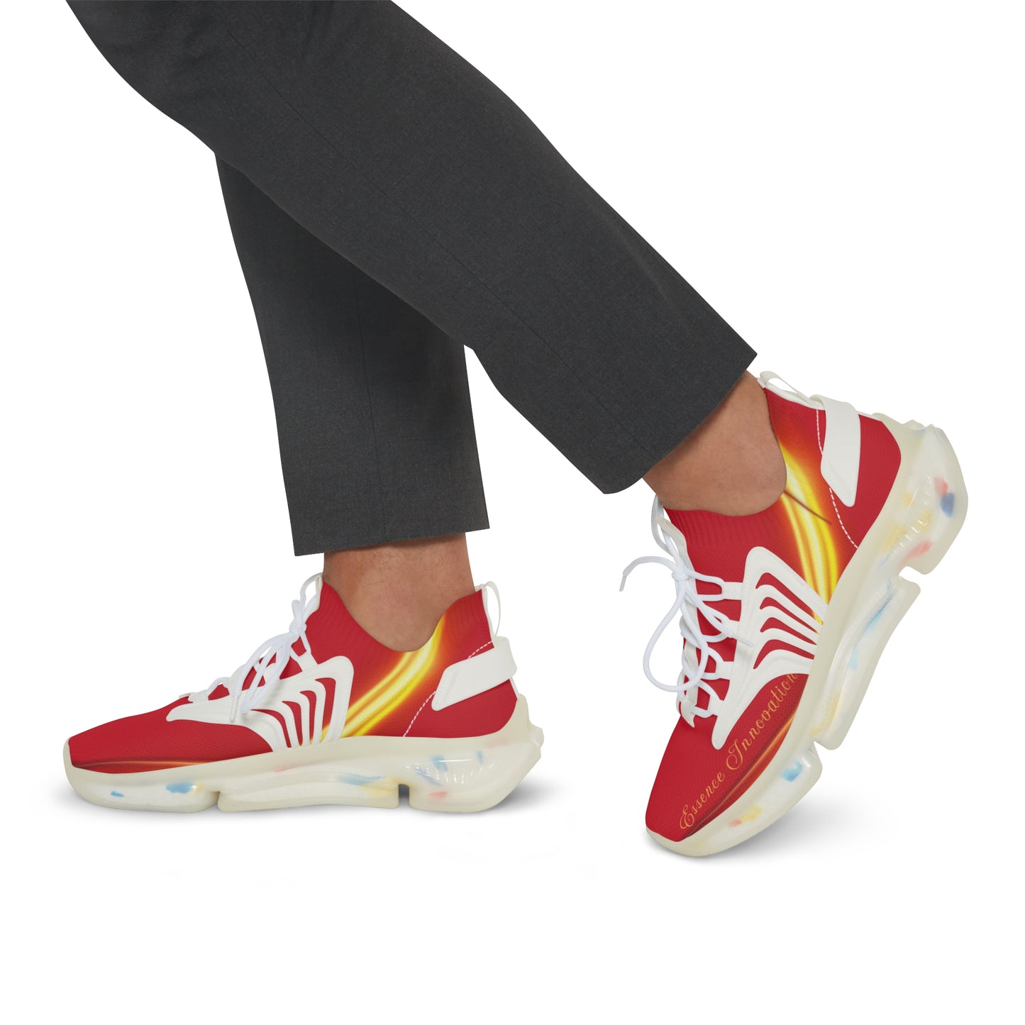 Red Trendsetter Flame | Mens Performance Sneakers | White Sole