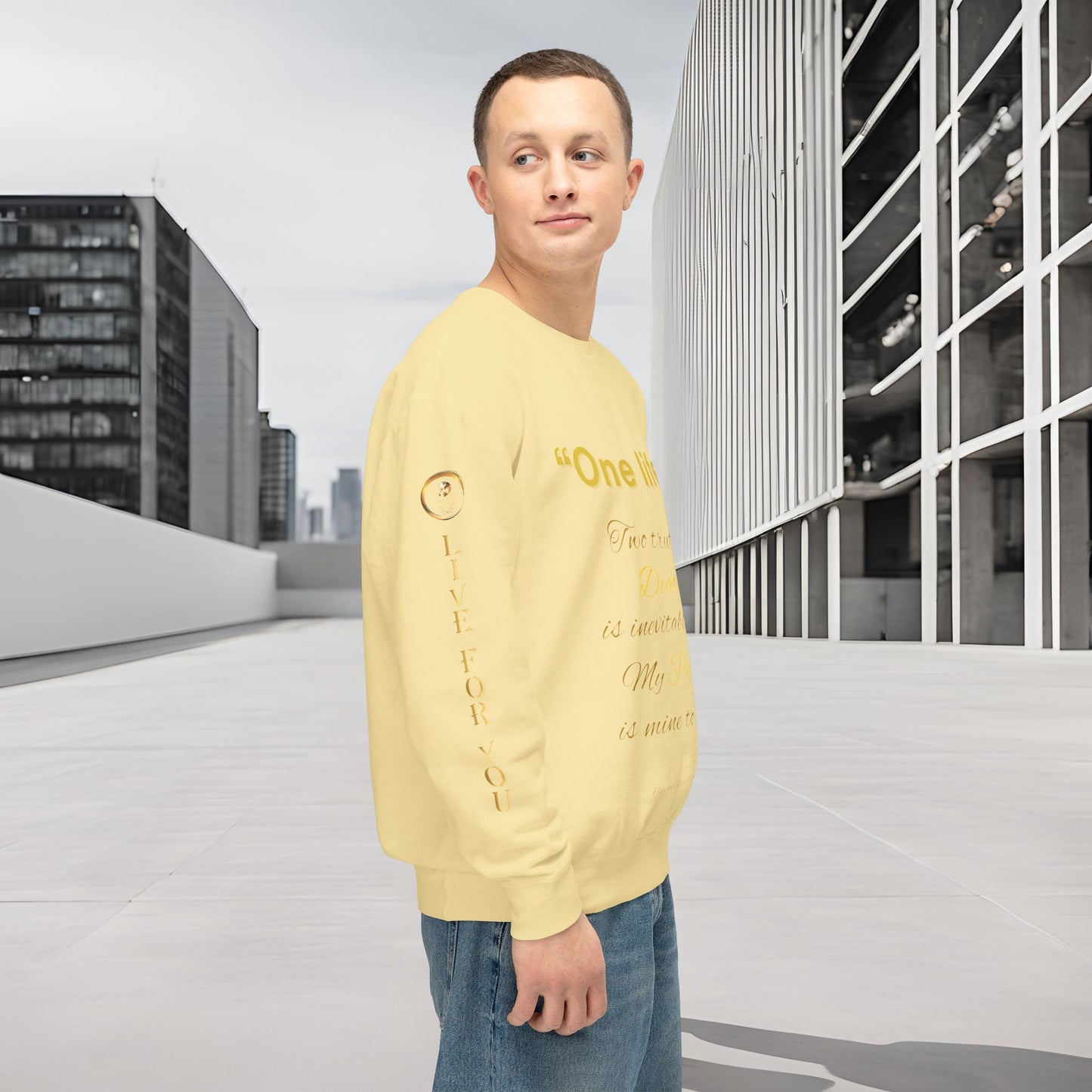 One Life Sweatshirt Butter | The Radiant Edition | EI Apparel