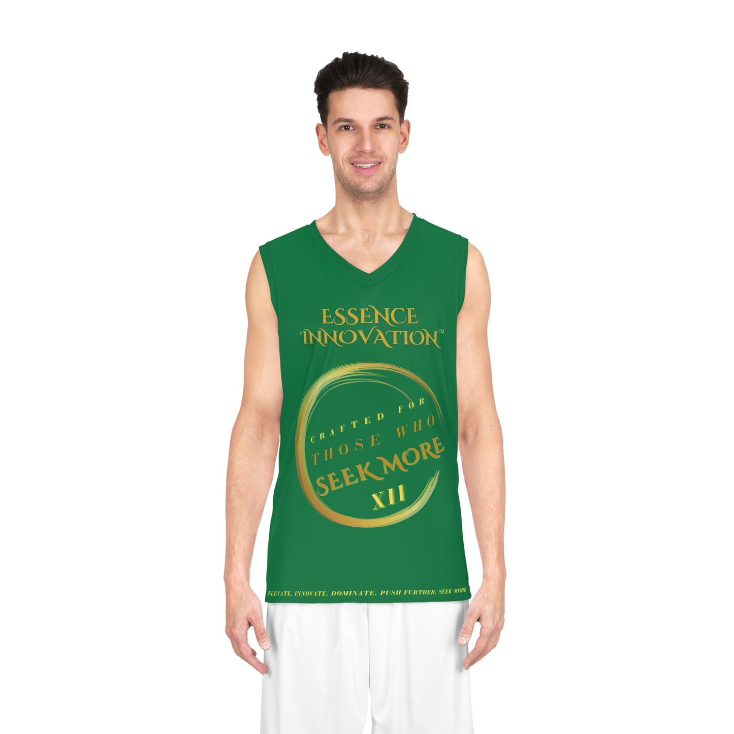 Seek More Dominance XII | EI Sports Basketball Jersey | Dark Green