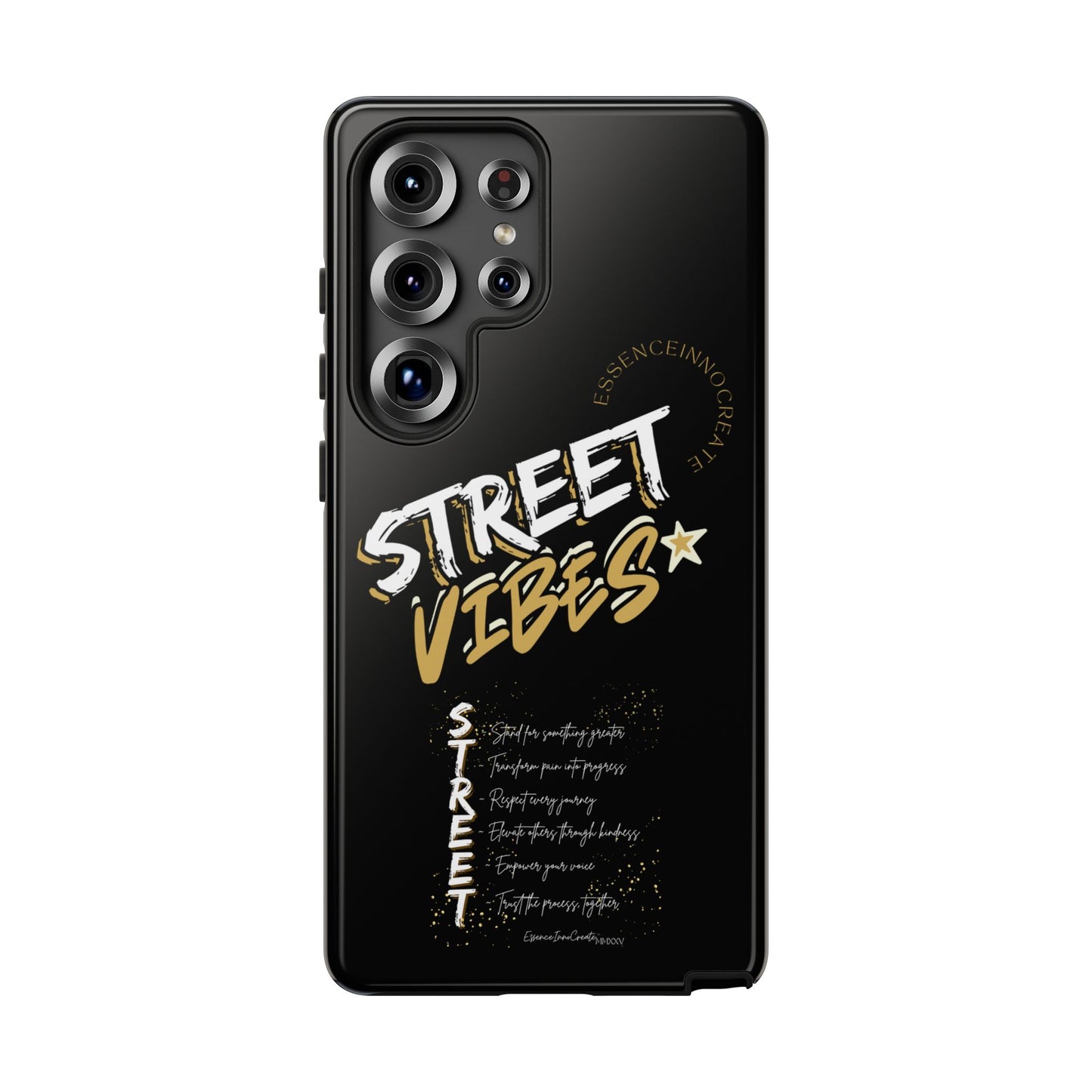 EssenceInnoCreate® Street Vibes Black Phone Case