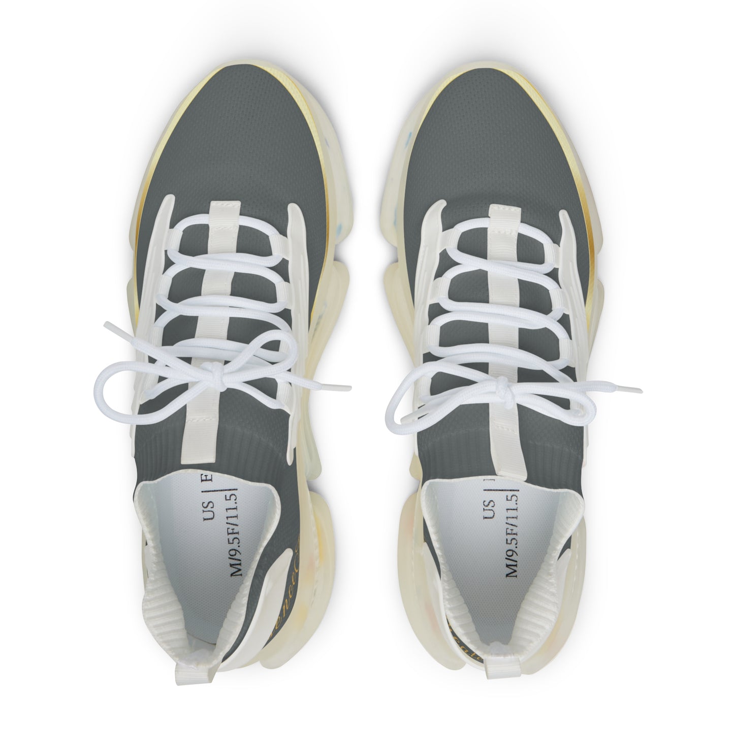 EssenceInnoCreate Dark Grey | Men’s White Trim Mesh Sneakers