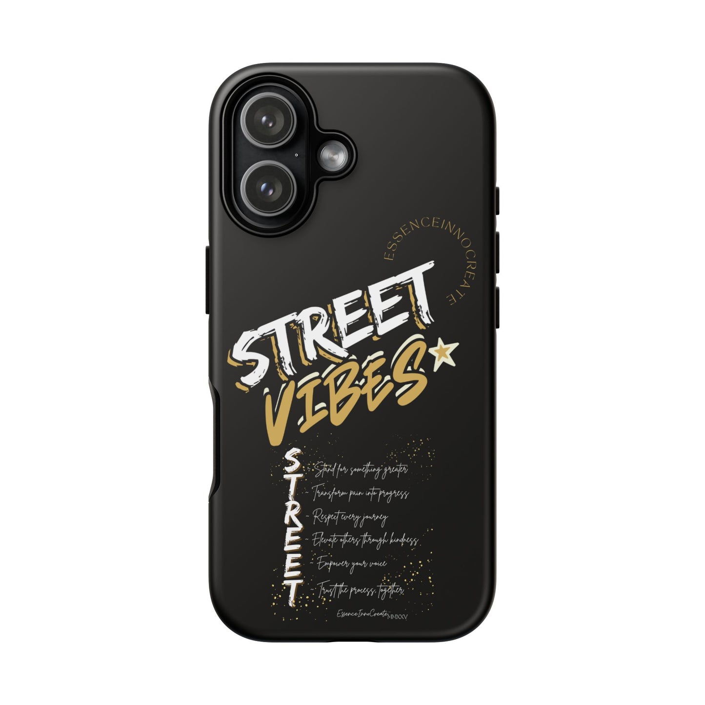 EssenceInnoCreate® Street Vibes Black Phone Case