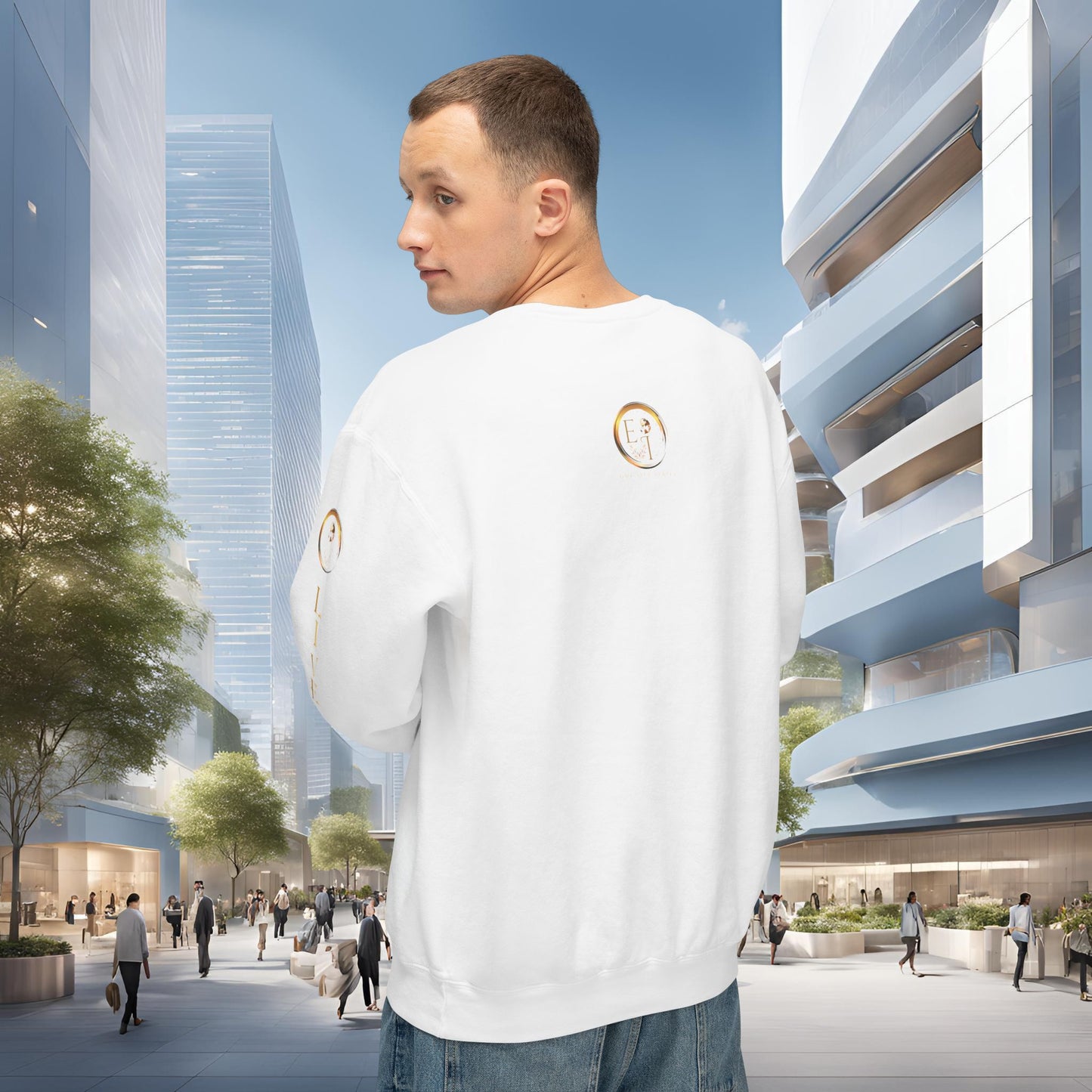 One Life Sweatshirt White | The Timeless Edition | EI Apparel