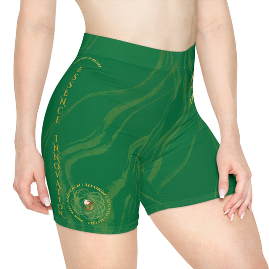Seek More BSS XII | EI Sports Biker Shorts | Dark Green