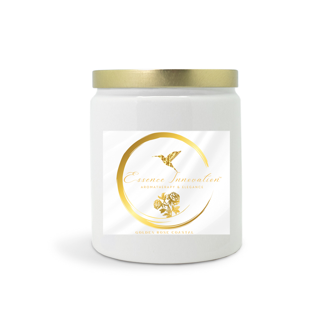 Golden Rose Coastal | High Tide | Luxe Ceramic Candle 9oz