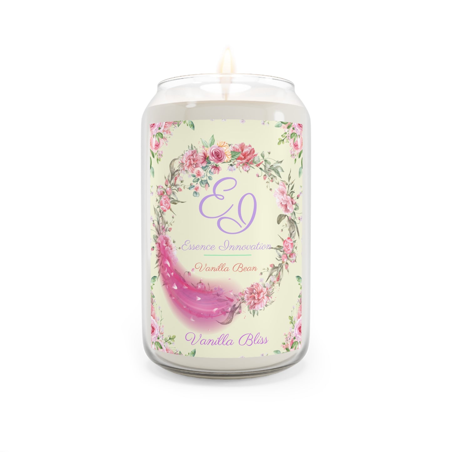 Thirteen Pink Vanilla Bliss | Vanilla Bean | Scented Candle, 13oz