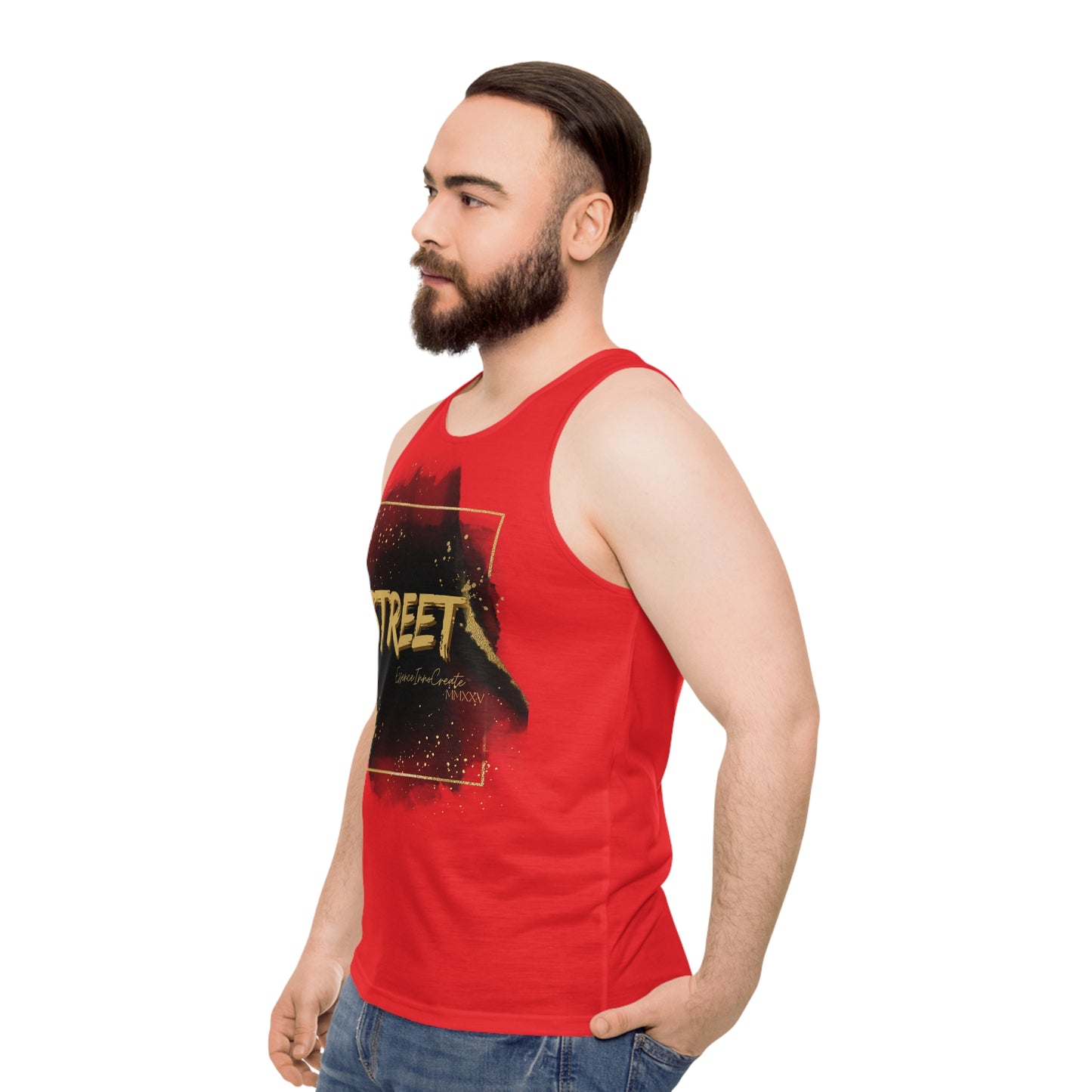 Street Wear Tank IX | EssenceInnoCreate | Red