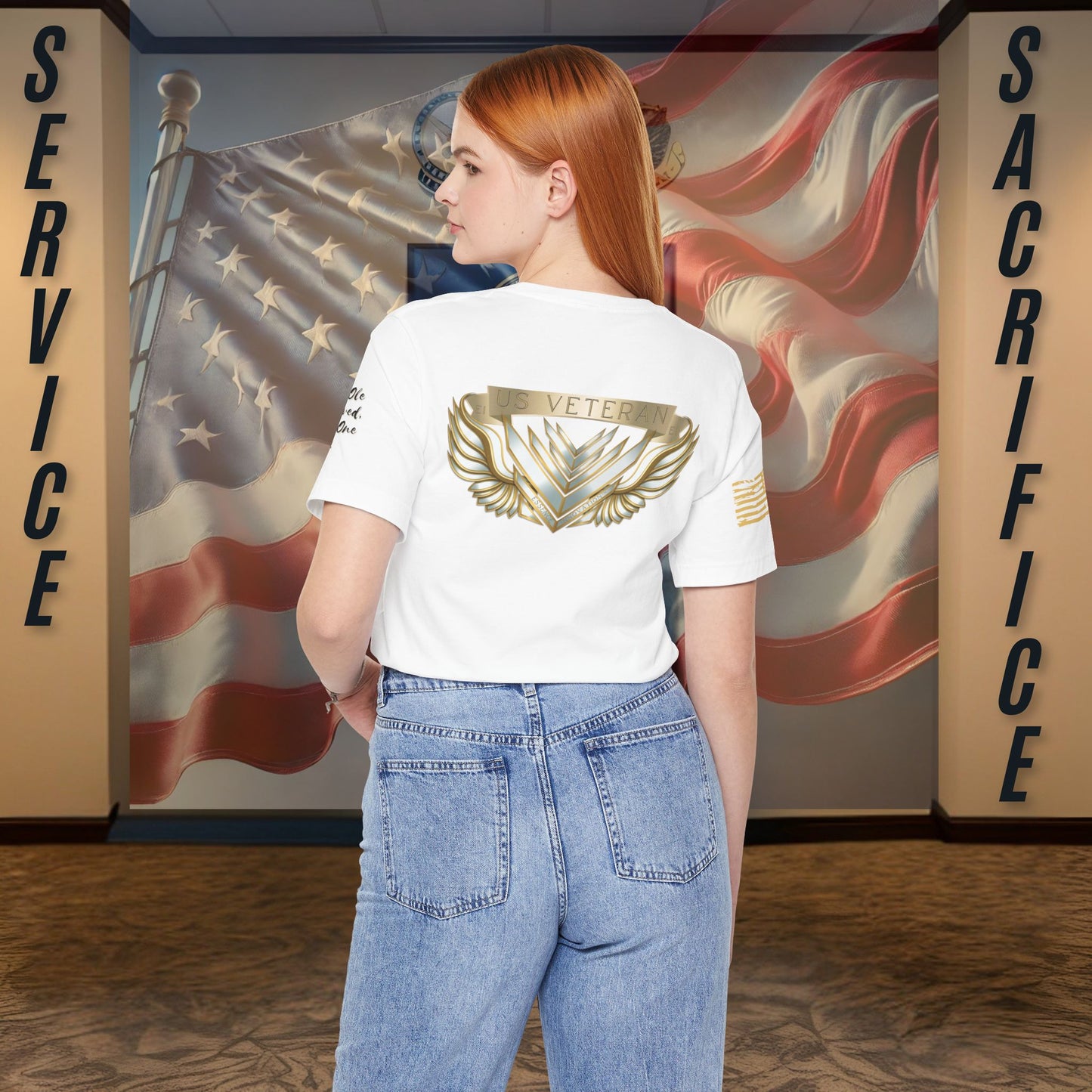 Essence White Veteran Tee – Clean Tribute T-Shirt