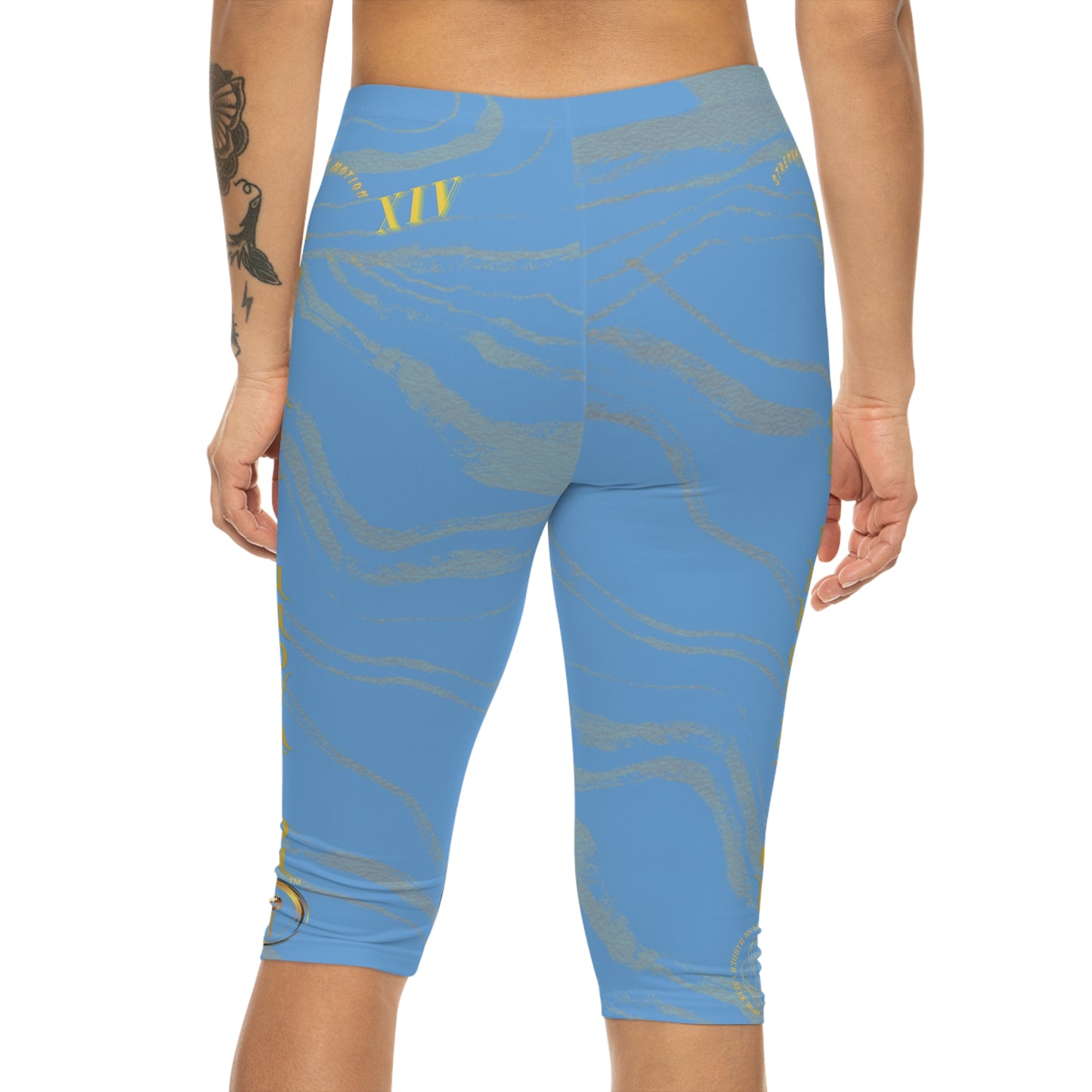 Seek More CLS XIV | Capri Leggings | EI Sports | Light Blue