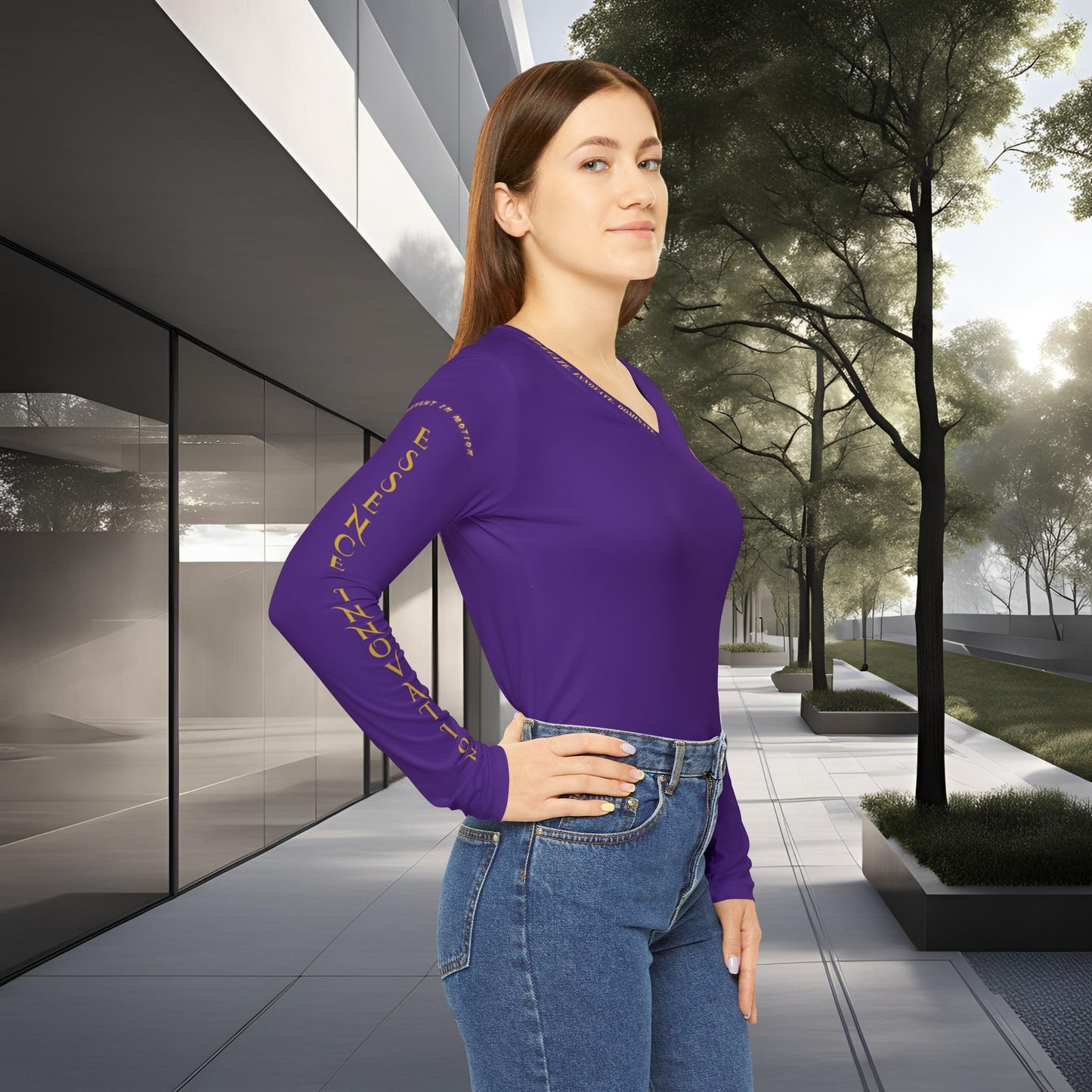 Seek More Performance XVI | EI Sports LS V-Neck | Purple