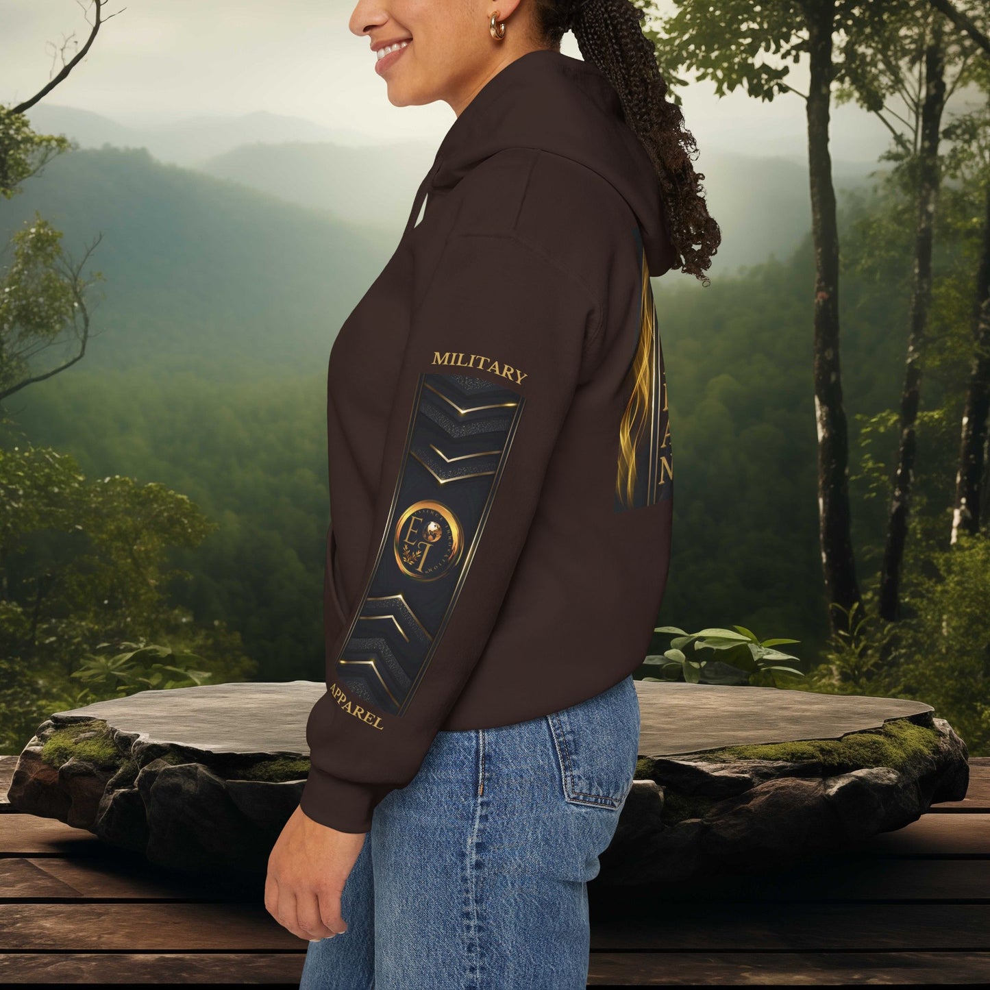 Veteran Qualities Serviceman Six | DC Chocolate Hoodie | Military & Service Tribute