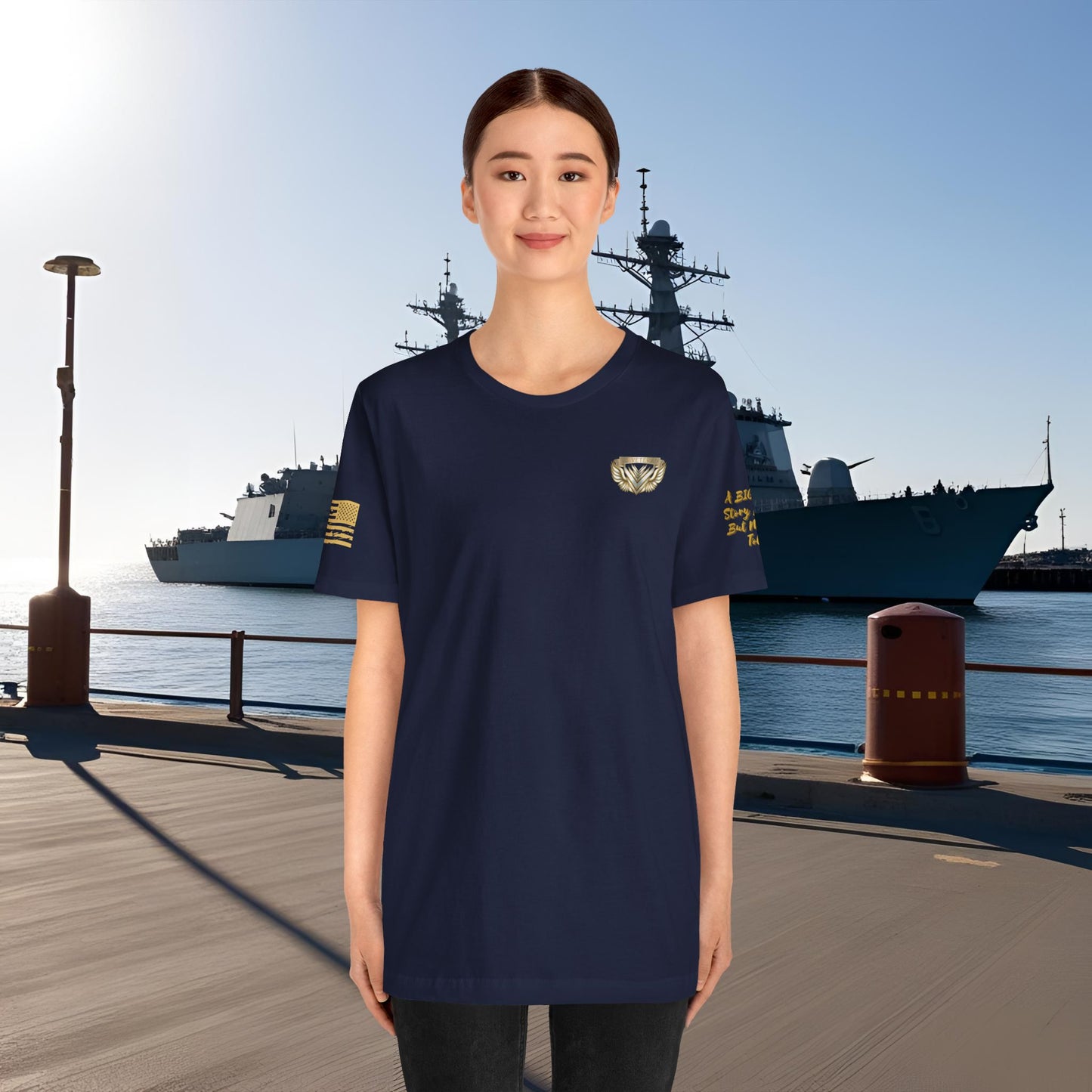 Essence Navy Veteran Tee – Deep Patriotic T-Shirt