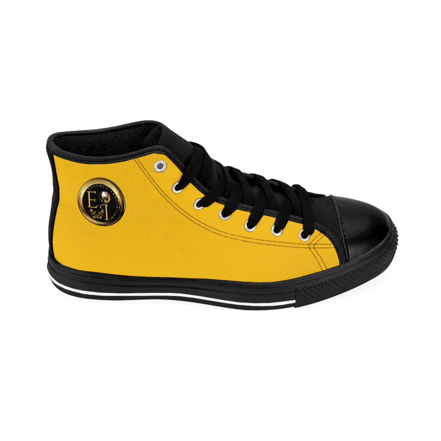Essence Innovation Mens Streetwear | HighTop Sneakers | Yellow