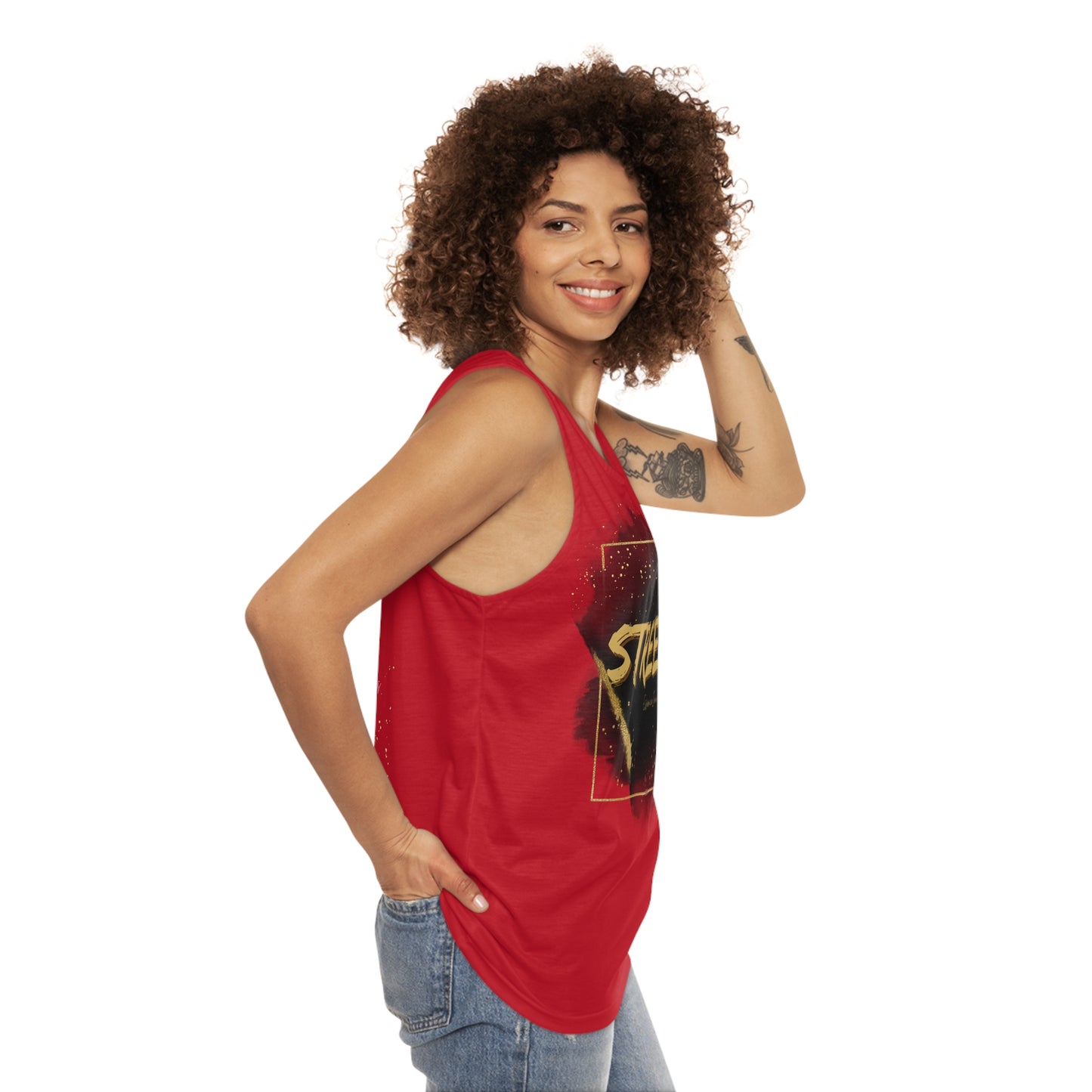 Street Wear Tank X | EssenceInnoCreate | Dark Red