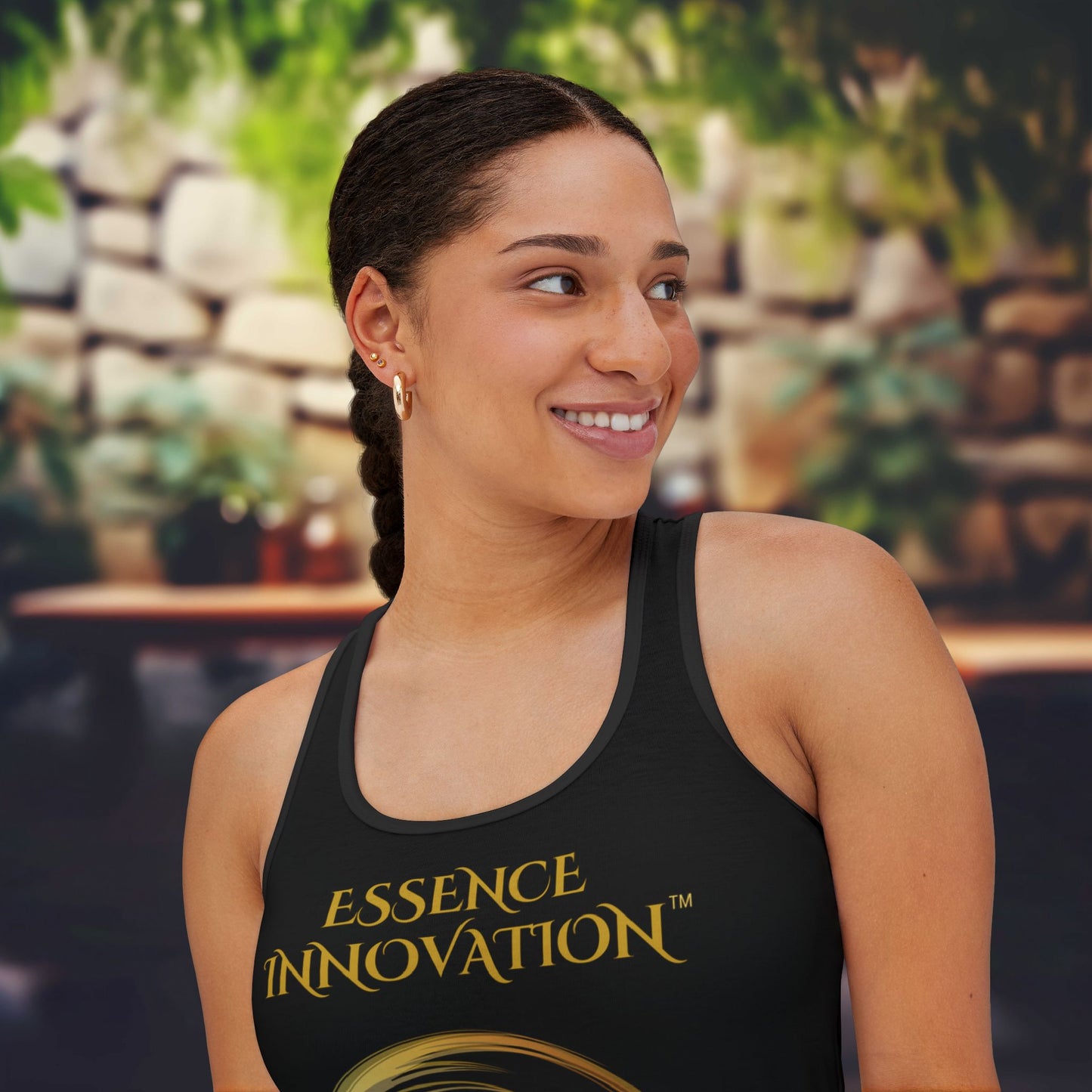 Seek More Luxe~T VII| EI Sports Racerback Tank | Black